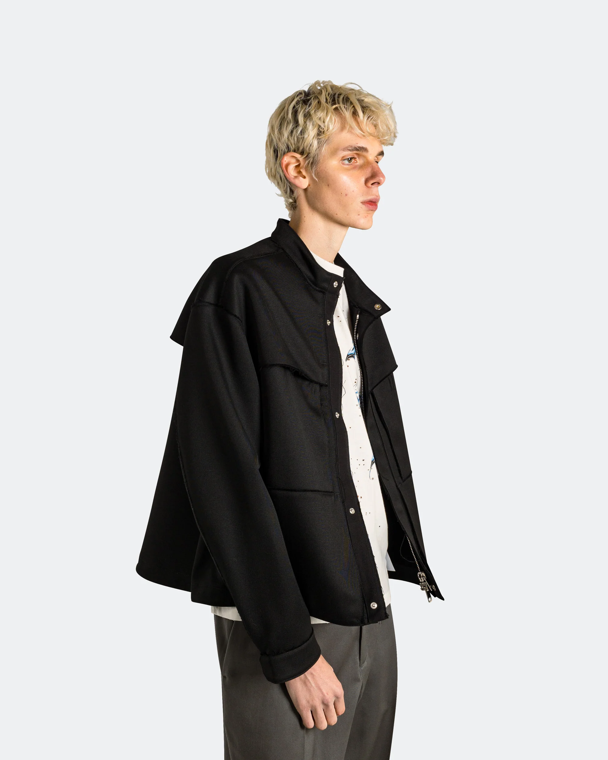 ESC Raw Cut Jacket - Black - Image 3