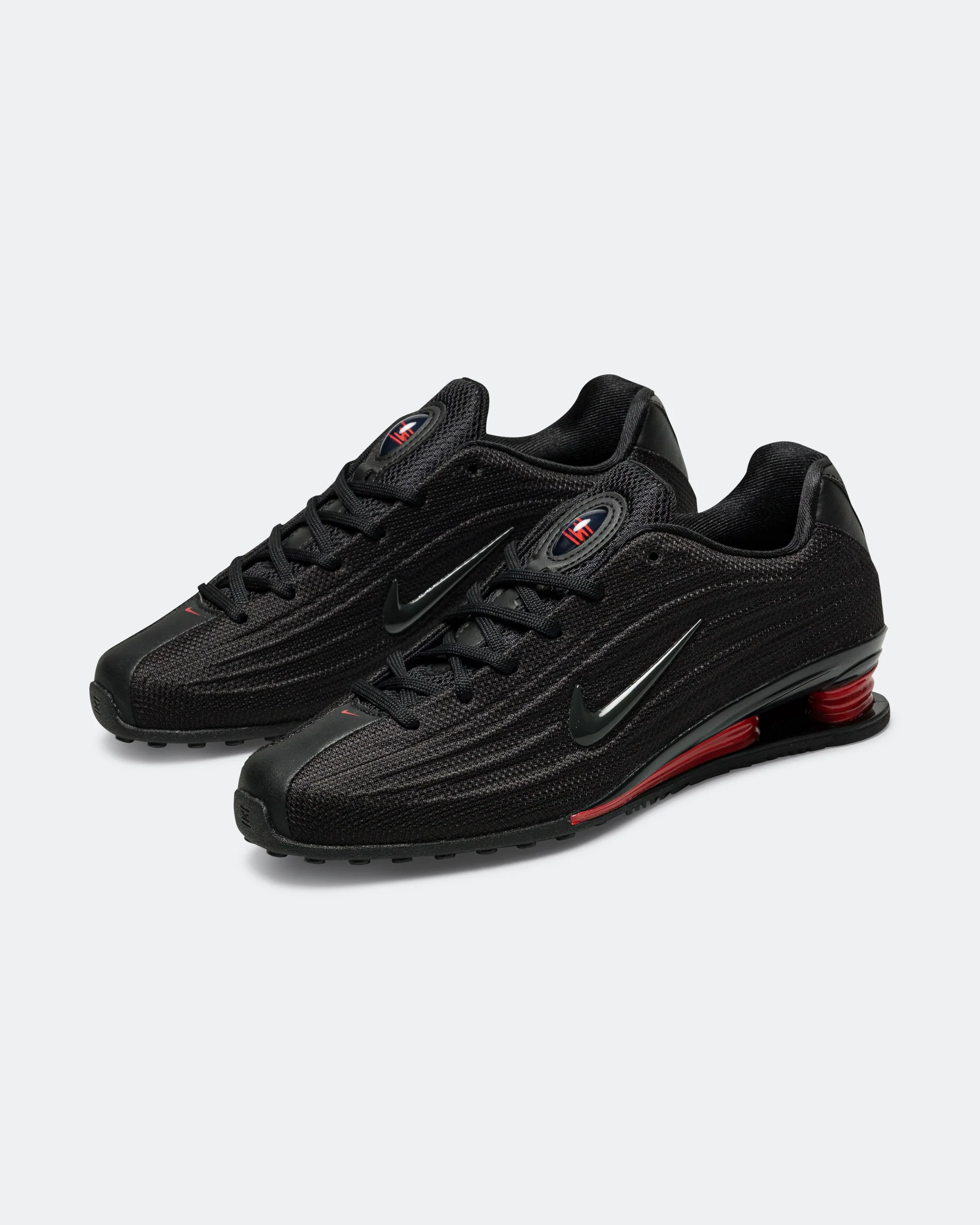 Womens Shox Z - Black/Black-University Red - Image 2