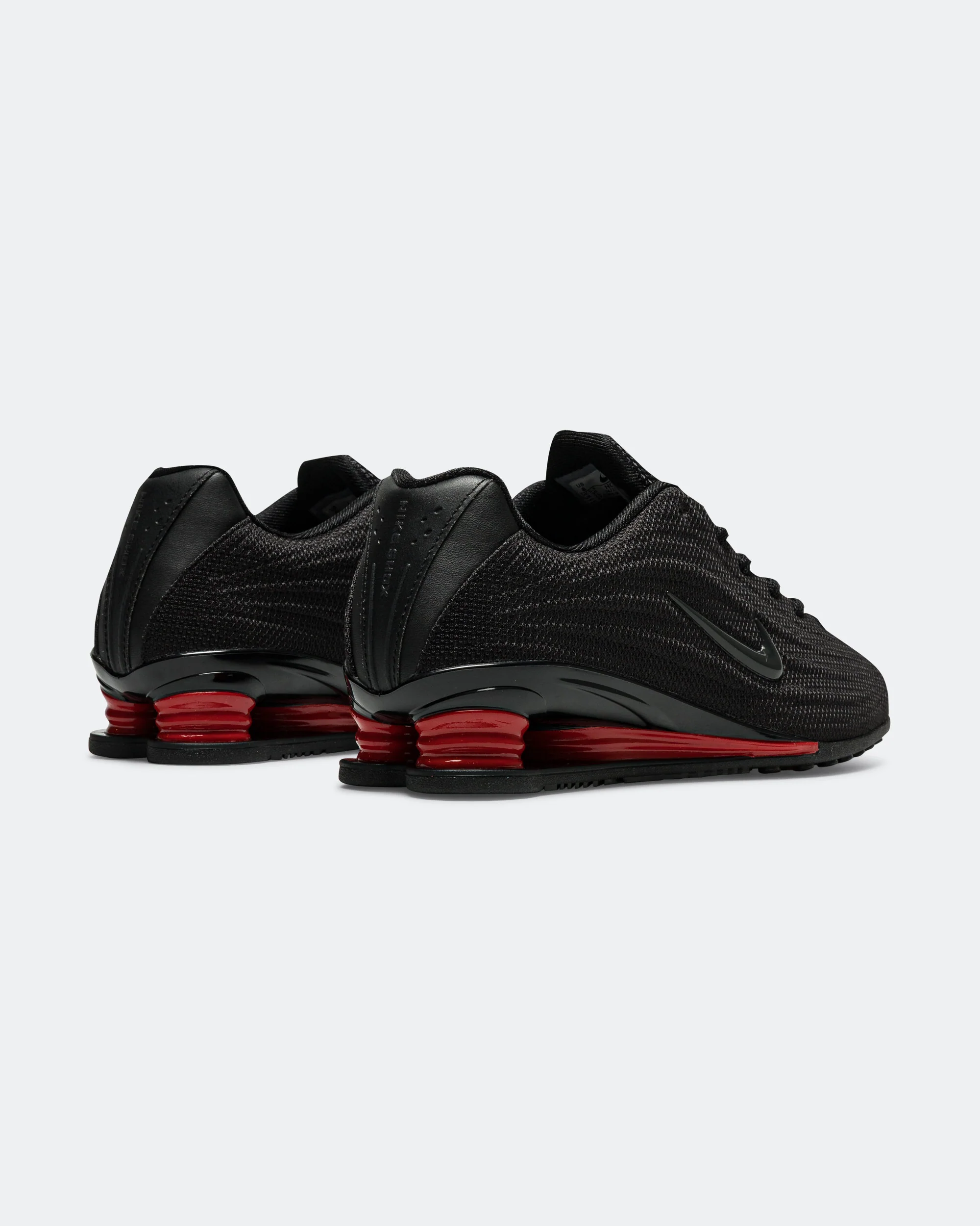 Womens Shox Z - Black/Black-University Red - Image 3