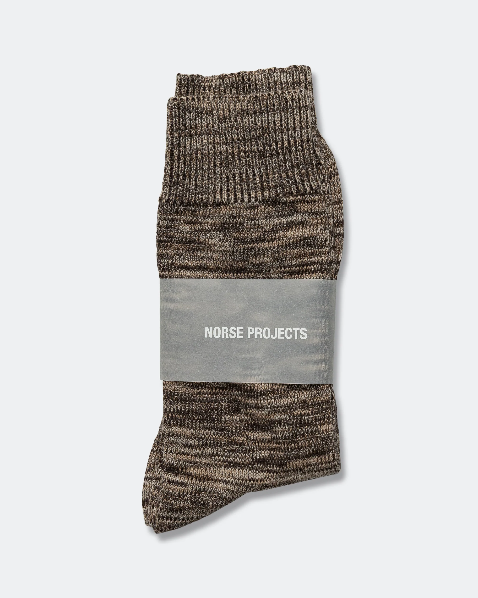 Bjarki Heavy Cotton Twist Sock - Seal Brown