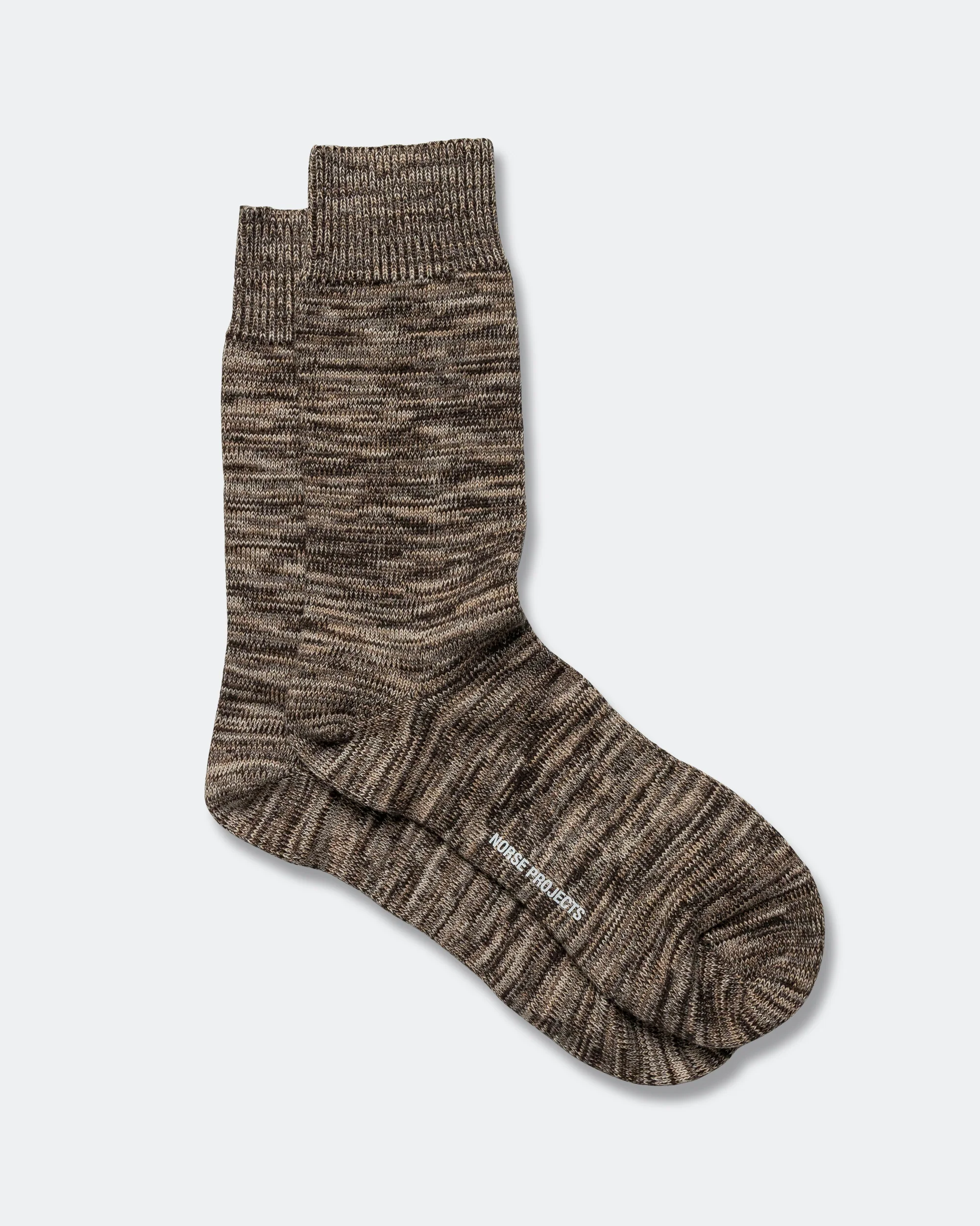 Bjarki Heavy Cotton Twist Sock - Seal Brown - Image 2