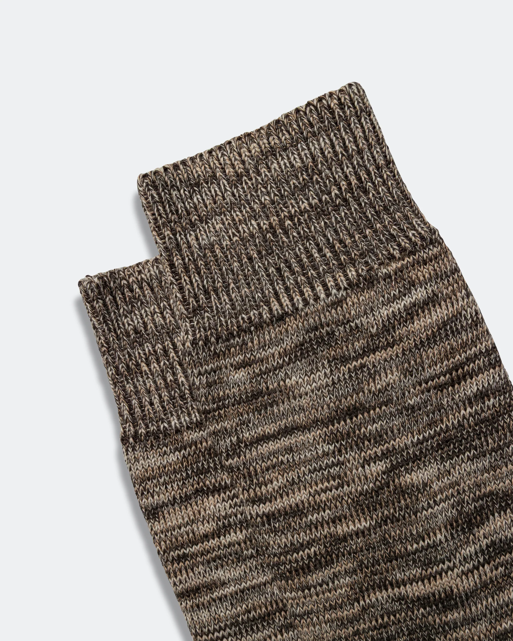 Bjarki Heavy Cotton Twist Sock - Seal Brown - Image 3