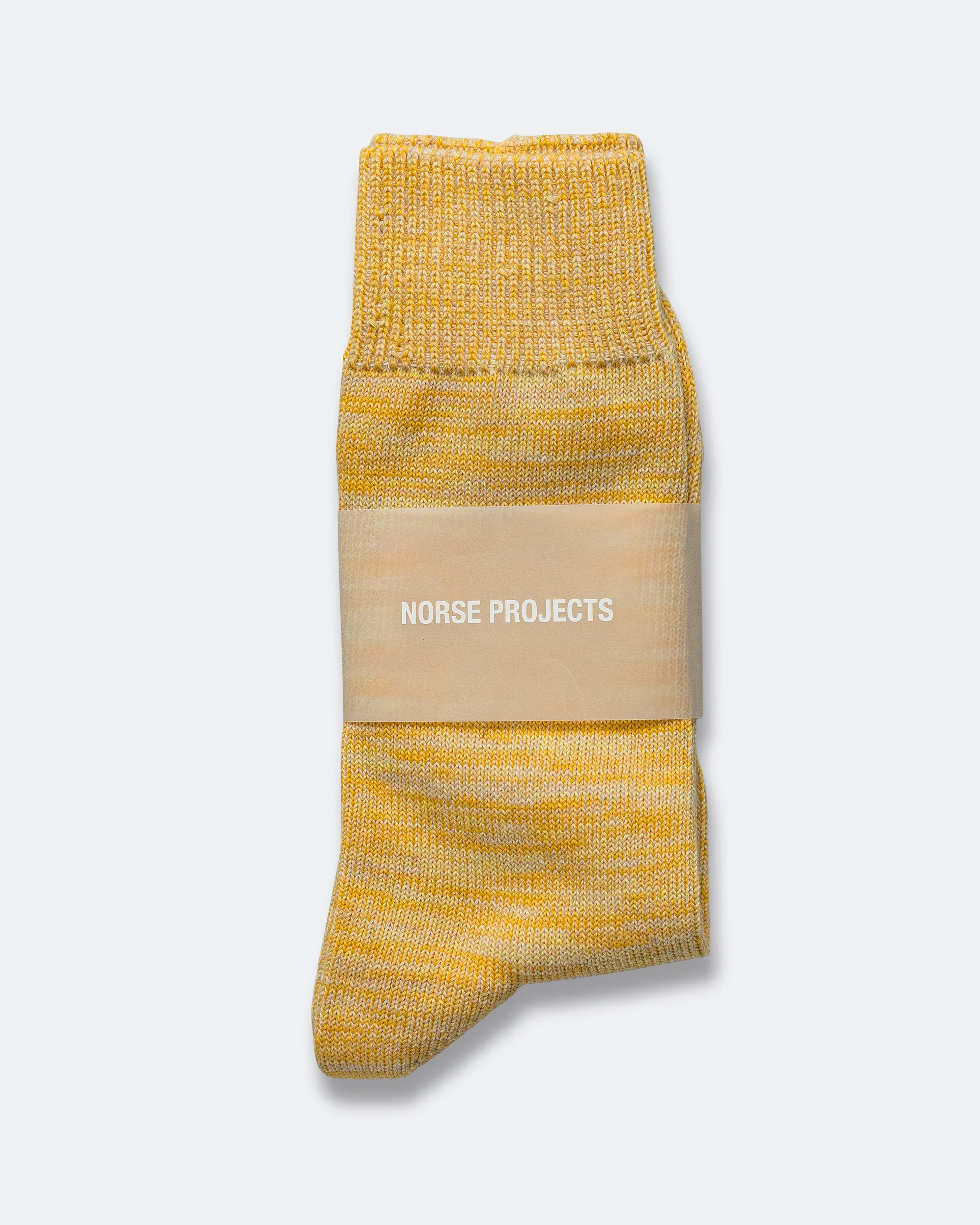 Bjarki Heavy Cotton Twist Sock - Warm Yellow