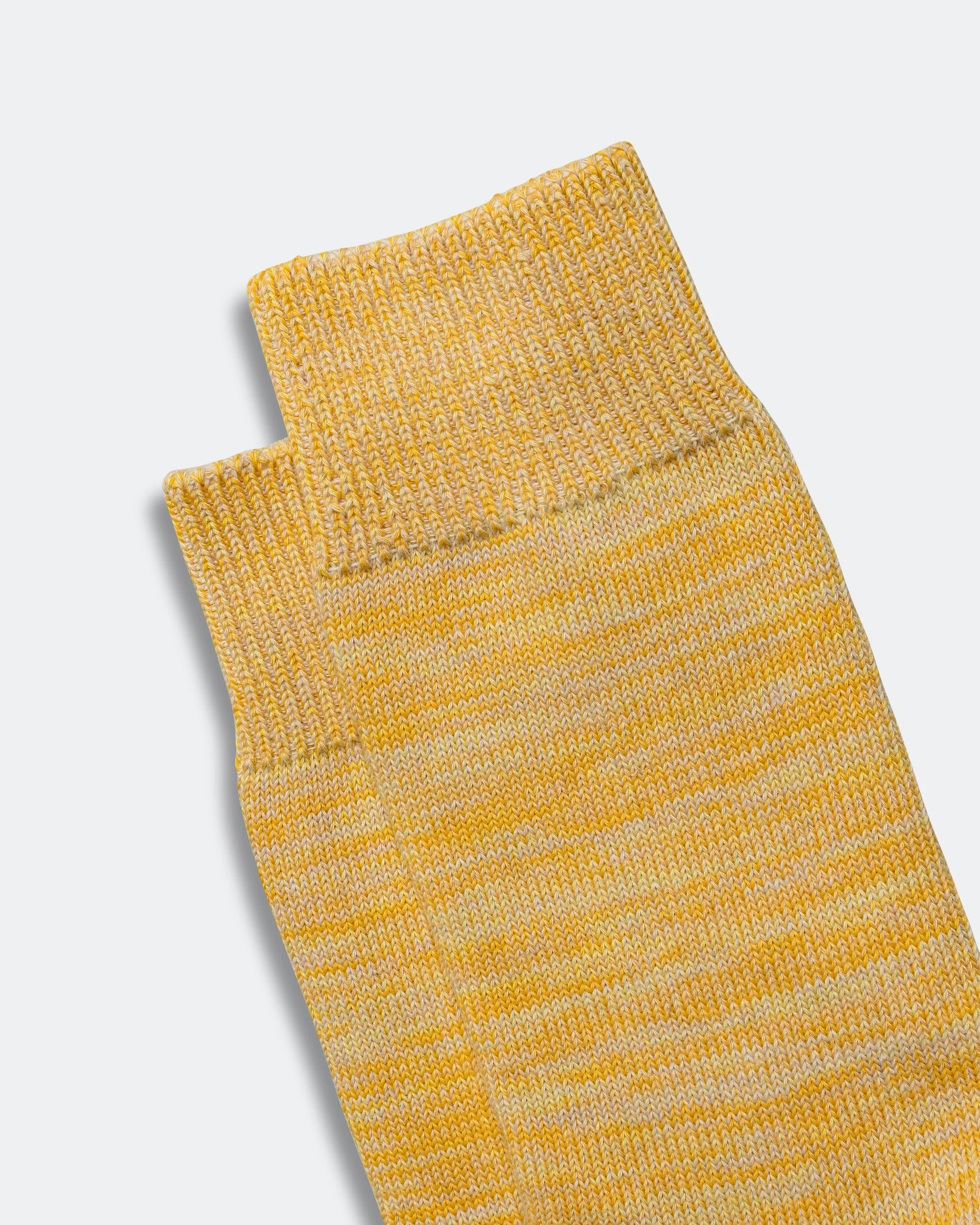 Bjarki Heavy Cotton Twist Sock - Warm Yellow - Image 3