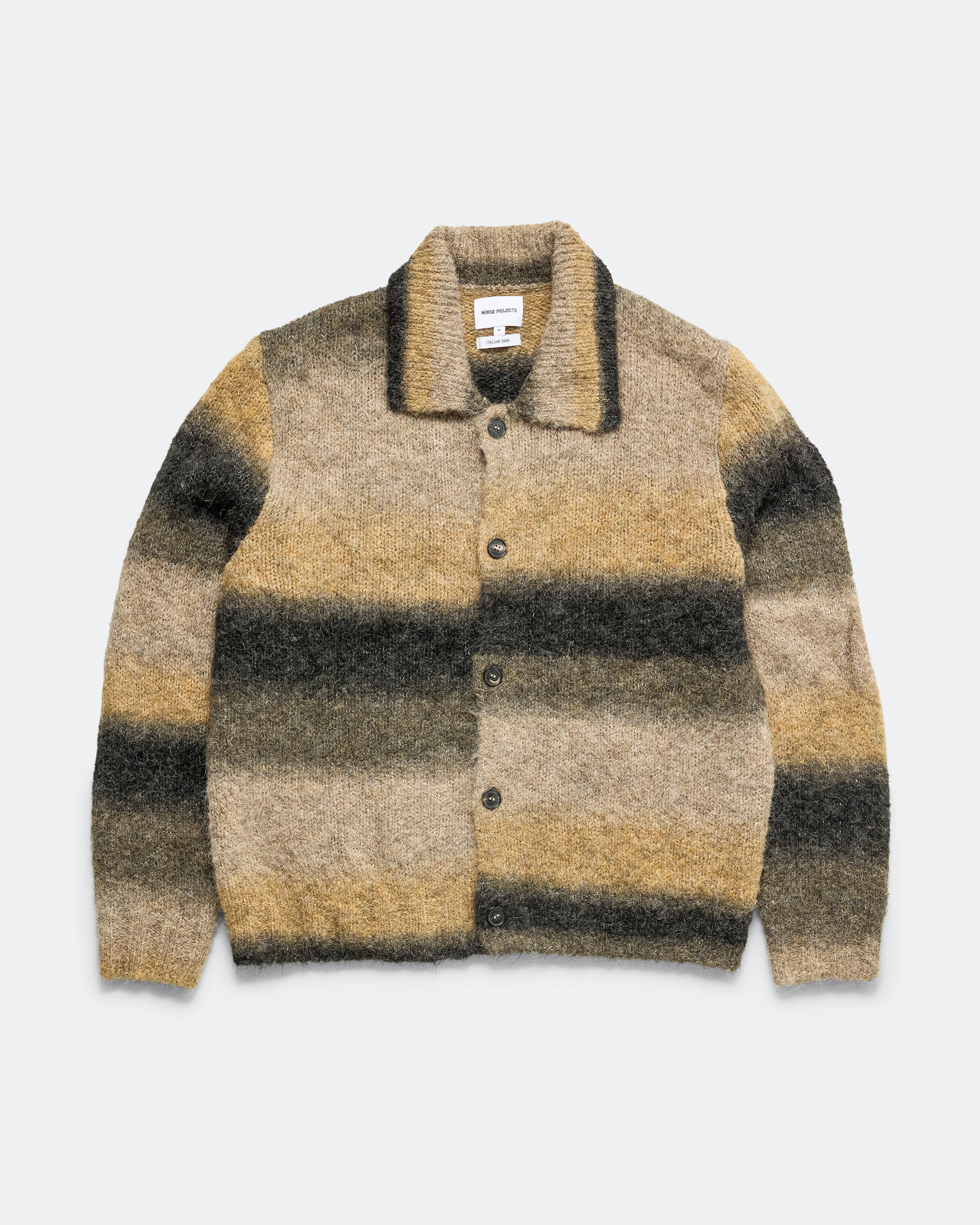Erik Gradient Alpaca Wool Jacket - Utility Khaki