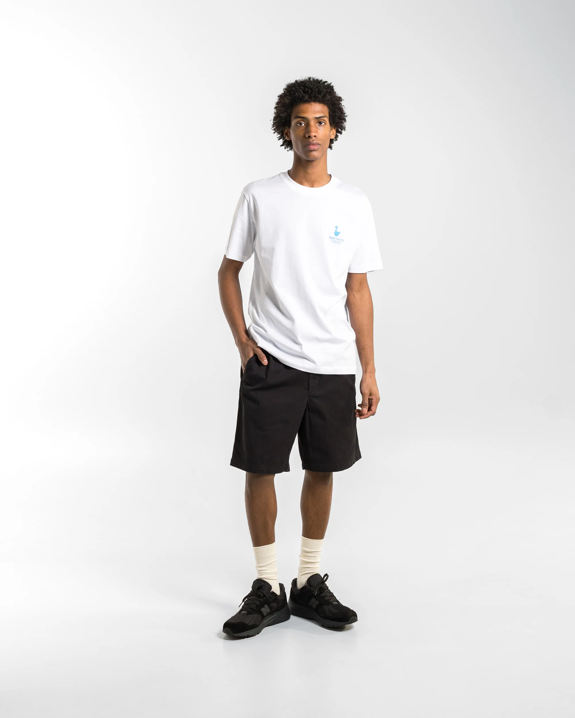 Ezra Relaxed Organic Stretch Twill Short - Black - Image 6