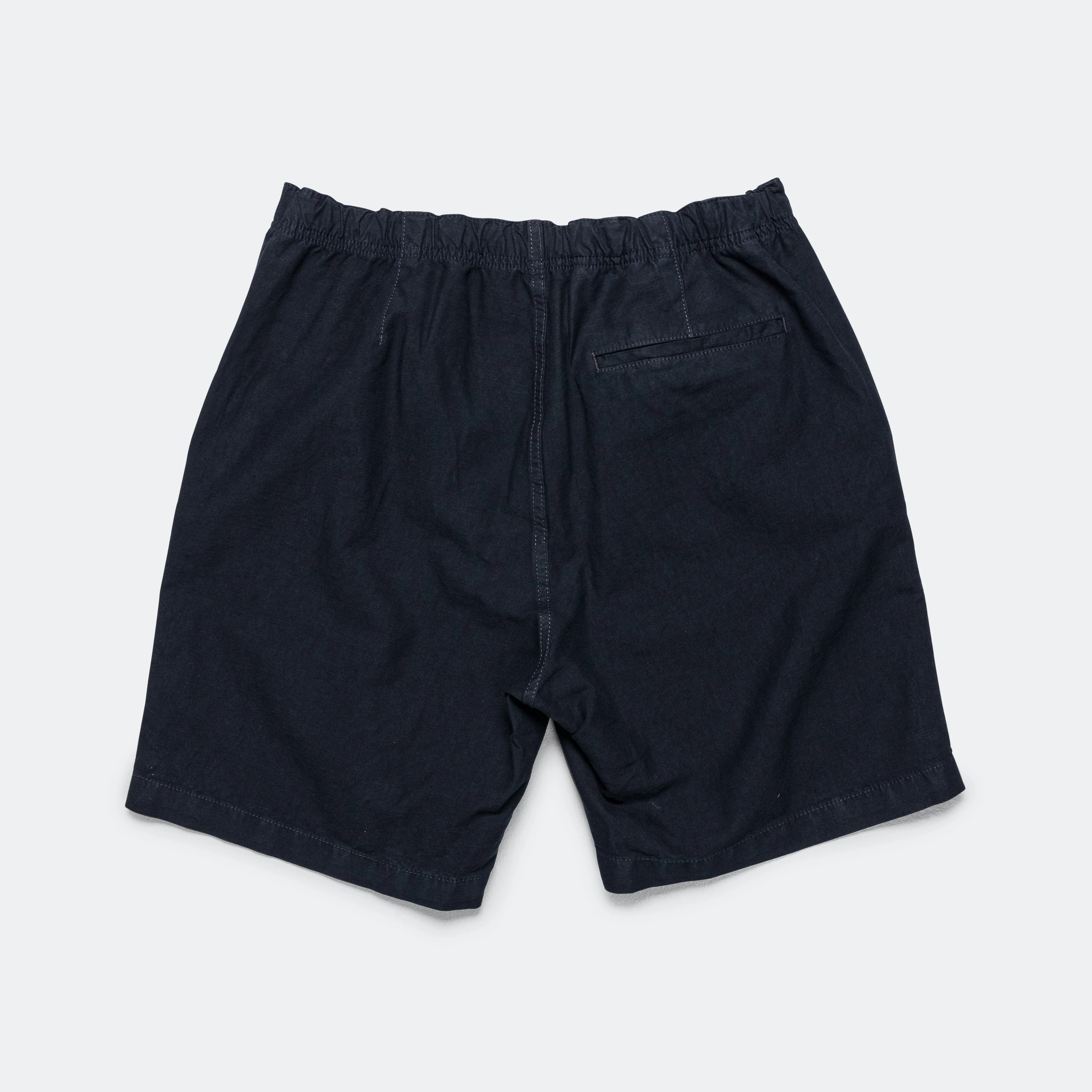 Ezra Relaxed Cotton Linen Short - Dark Navy - Image 3