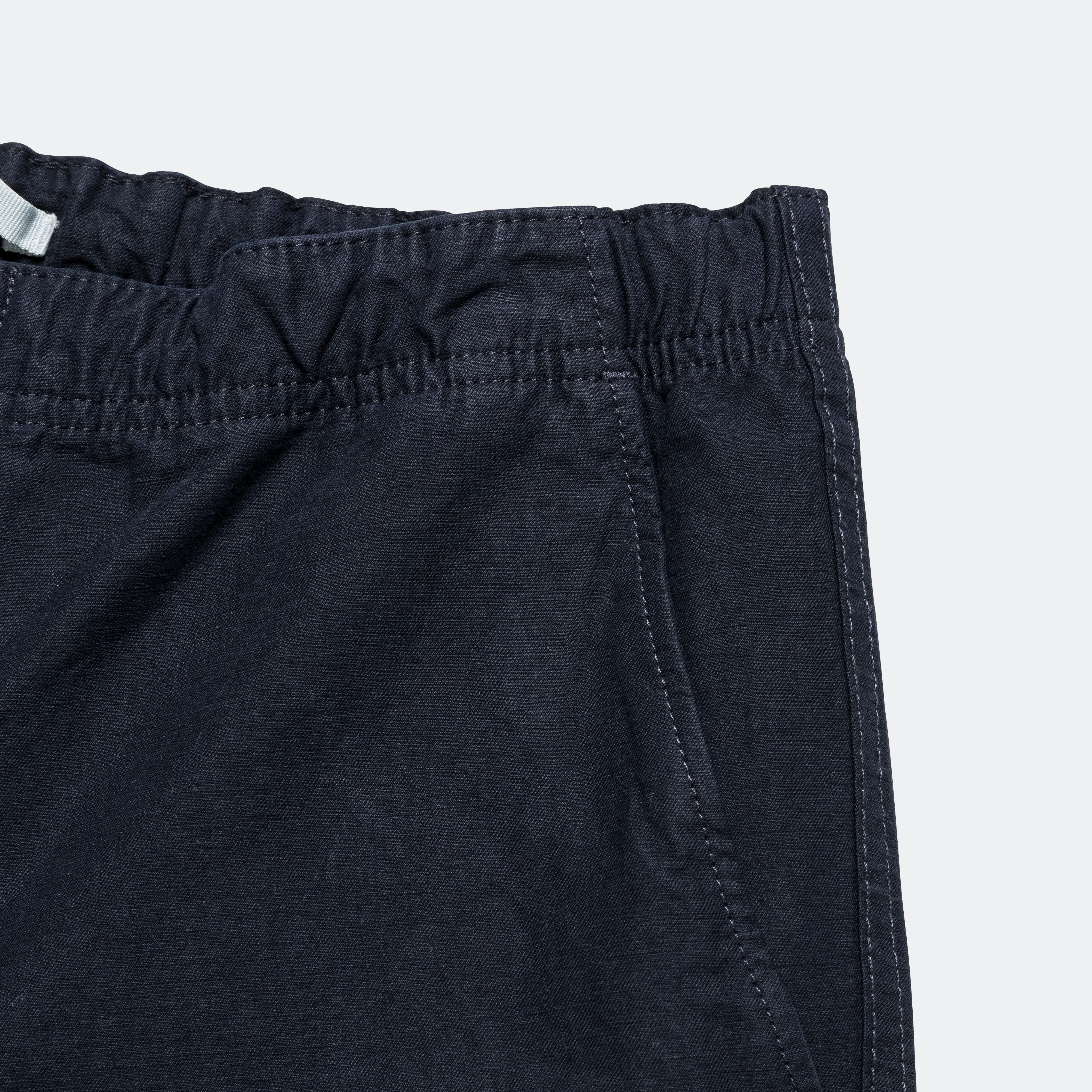 Ezra Relaxed Cotton Linen Short - Dark Navy - Image 5