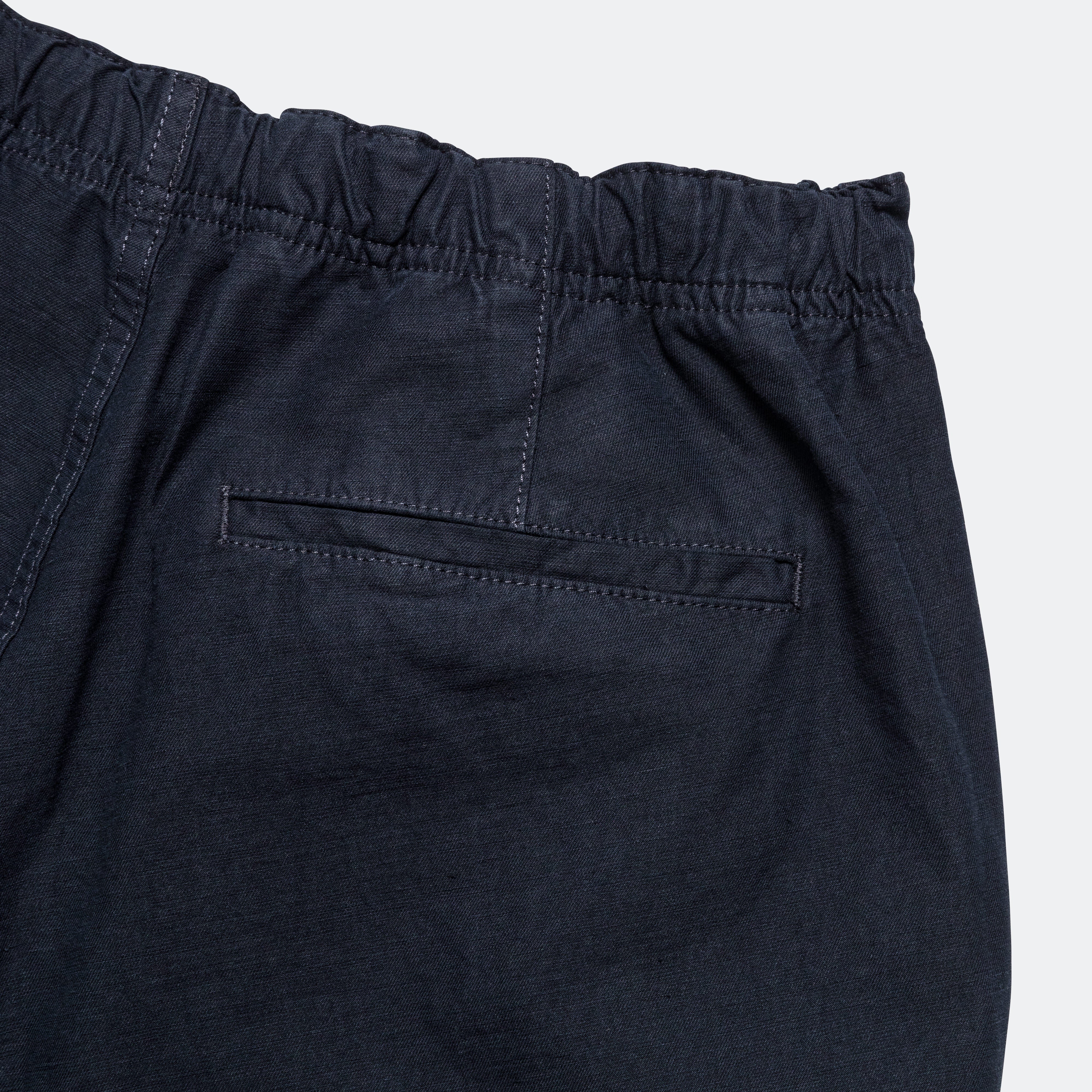 Ezra Relaxed Cotton Linen Short - Dark Navy - Image 7