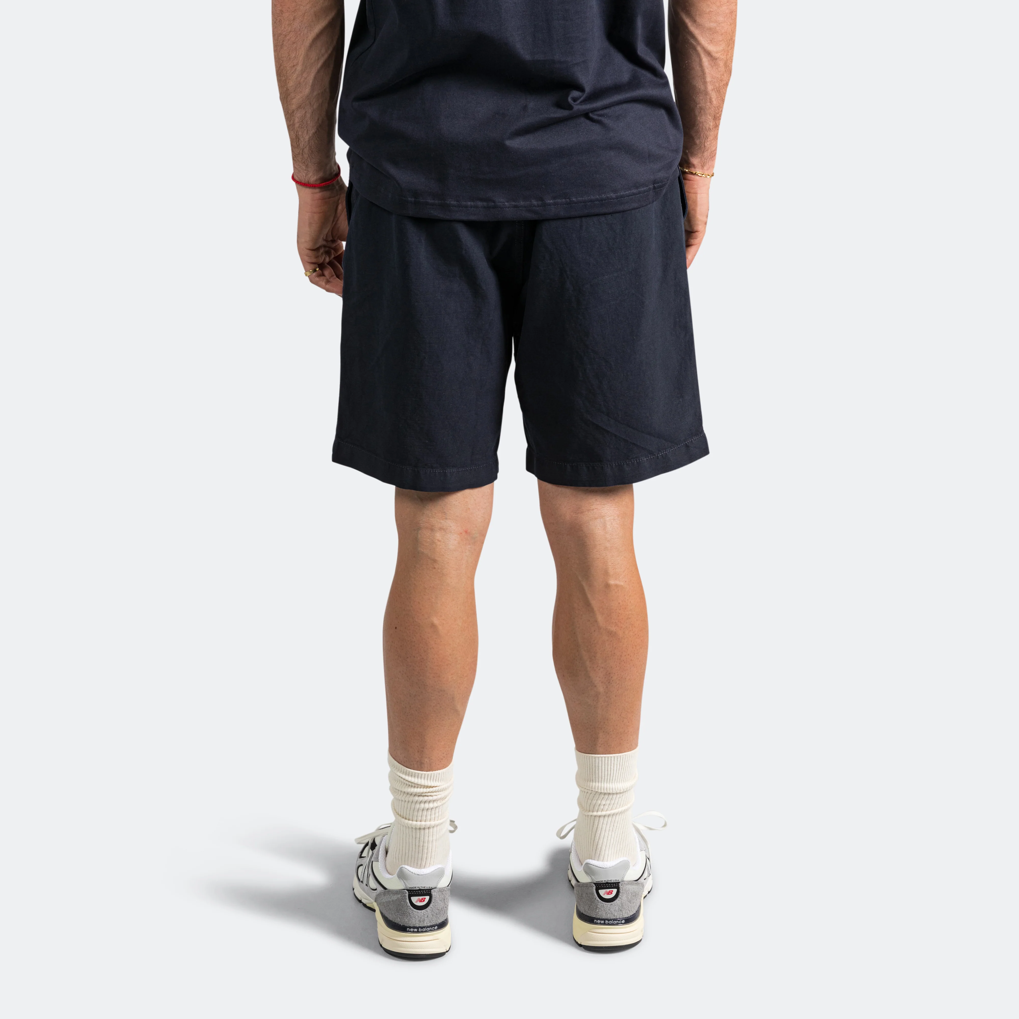 Ezra Relaxed Cotton Linen Short - Dark Navy - Image 8