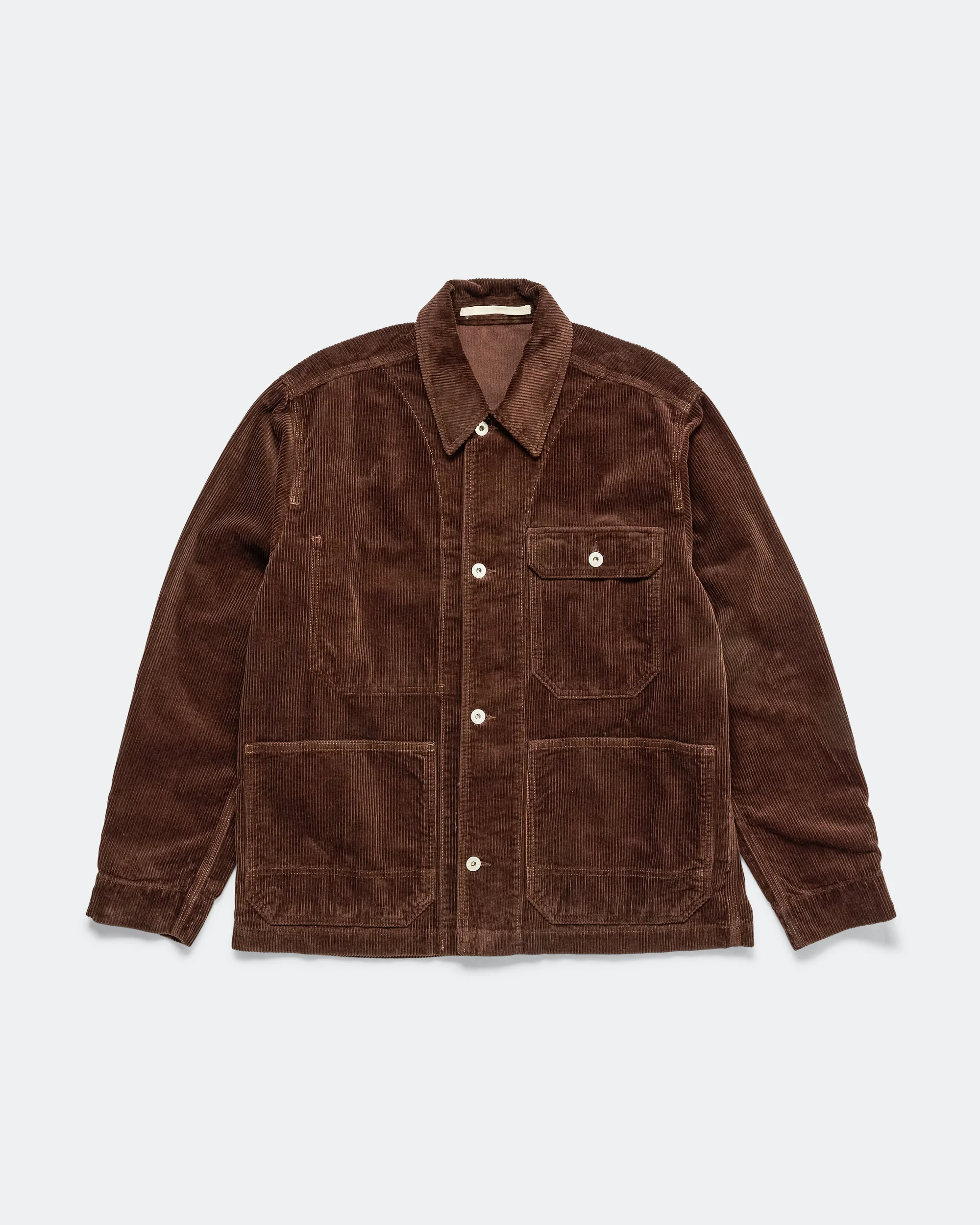 Folke Wide Corduroy Chore Jacket - Espresso