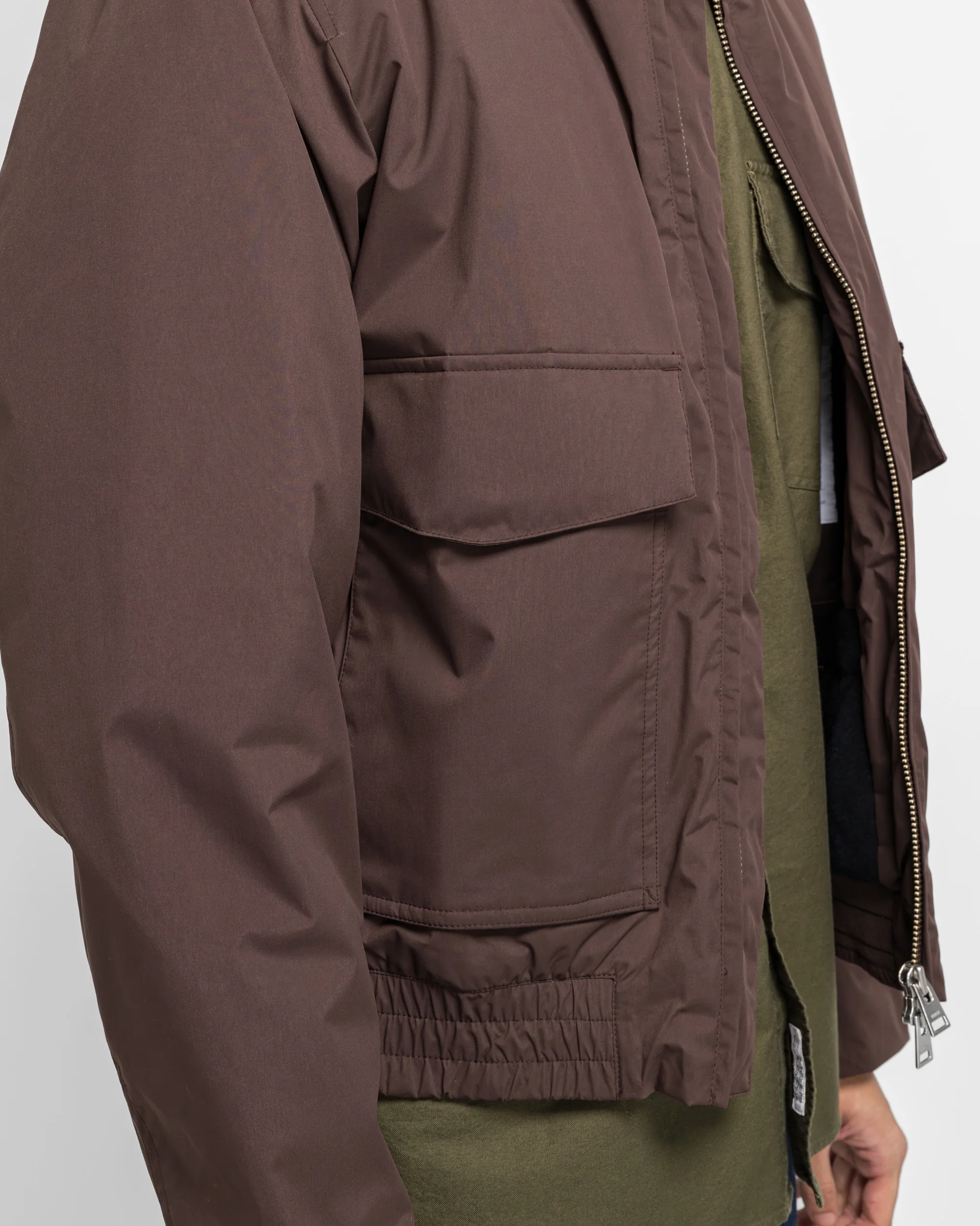 Kastrup Gore-Tex Windstopper Bomber Jacket - Seal Brown - Image 5