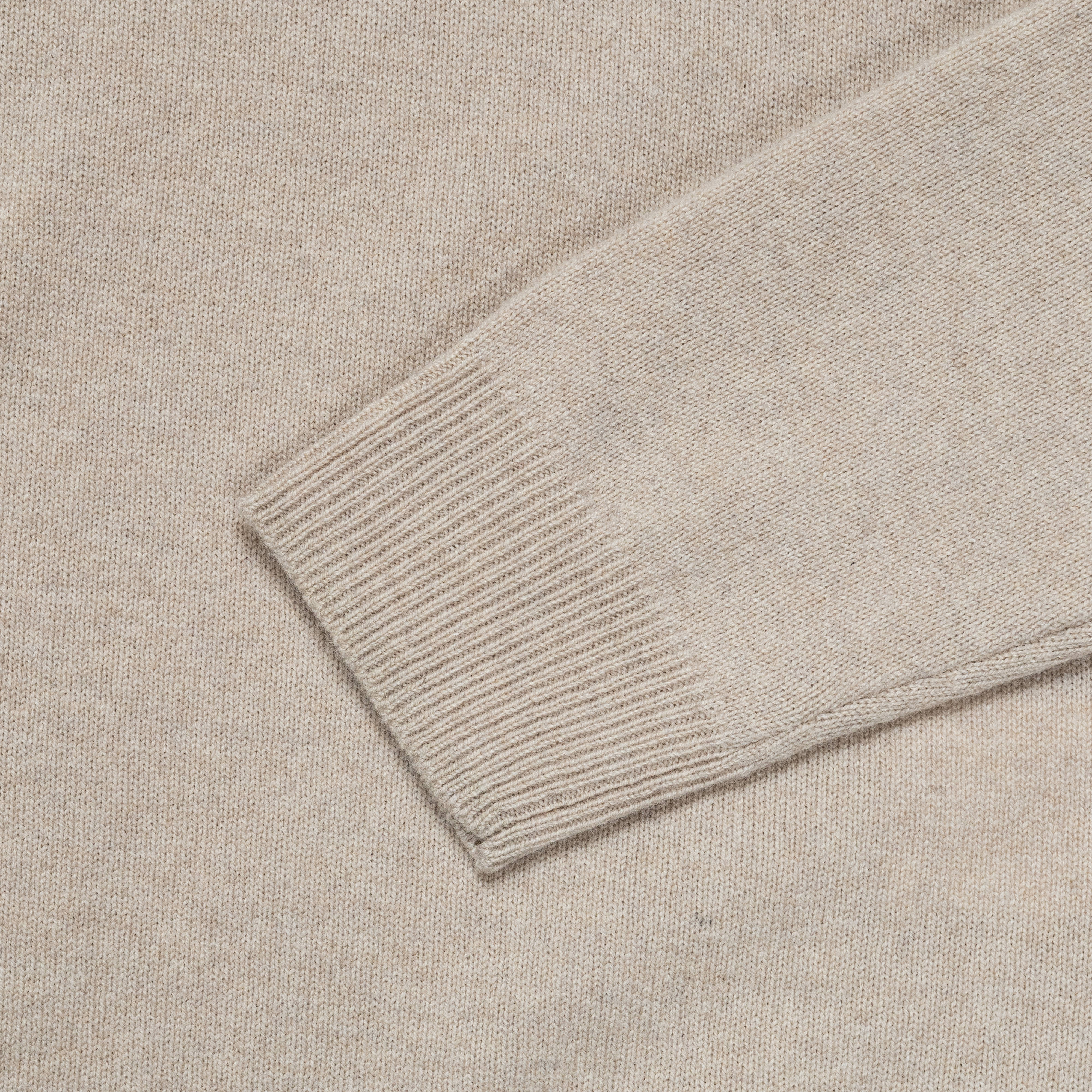 Kirk Merino Lambswool Turtleneck - Oatmeal - Image 3