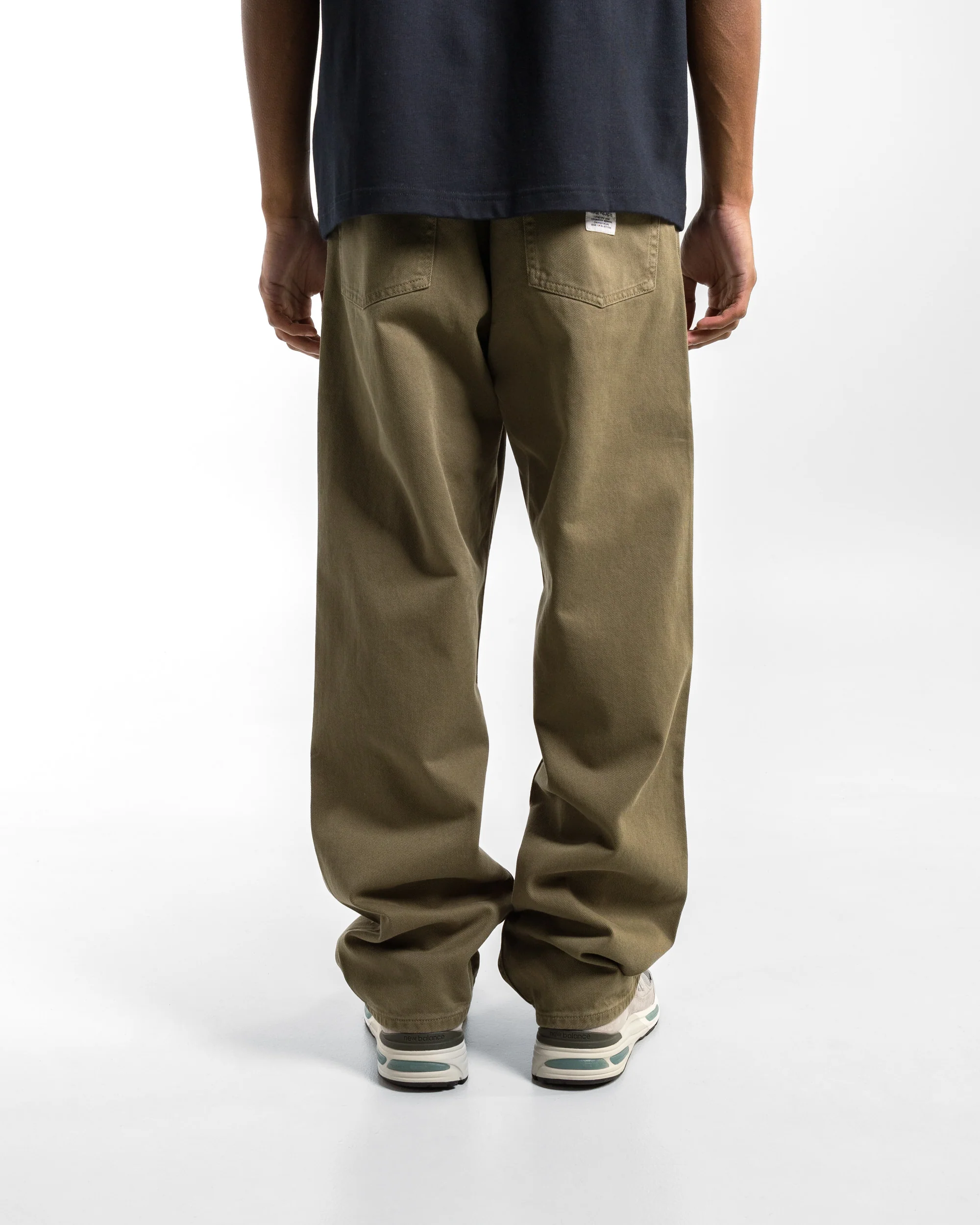 Mogens Relaxed 5 Pocket Heavy Twill - Olive Night - Image 4