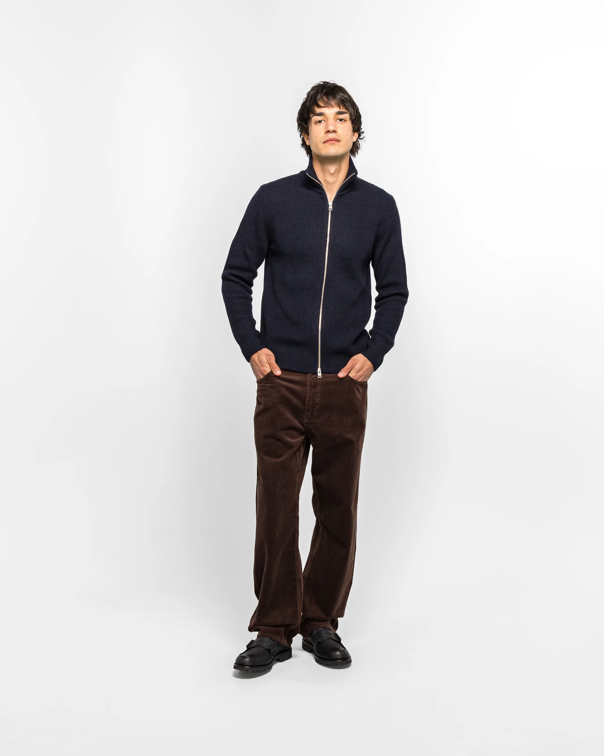 Mogens Relaxed 5 Pocket Wide Wale Corduroy - Espresso - Image 6