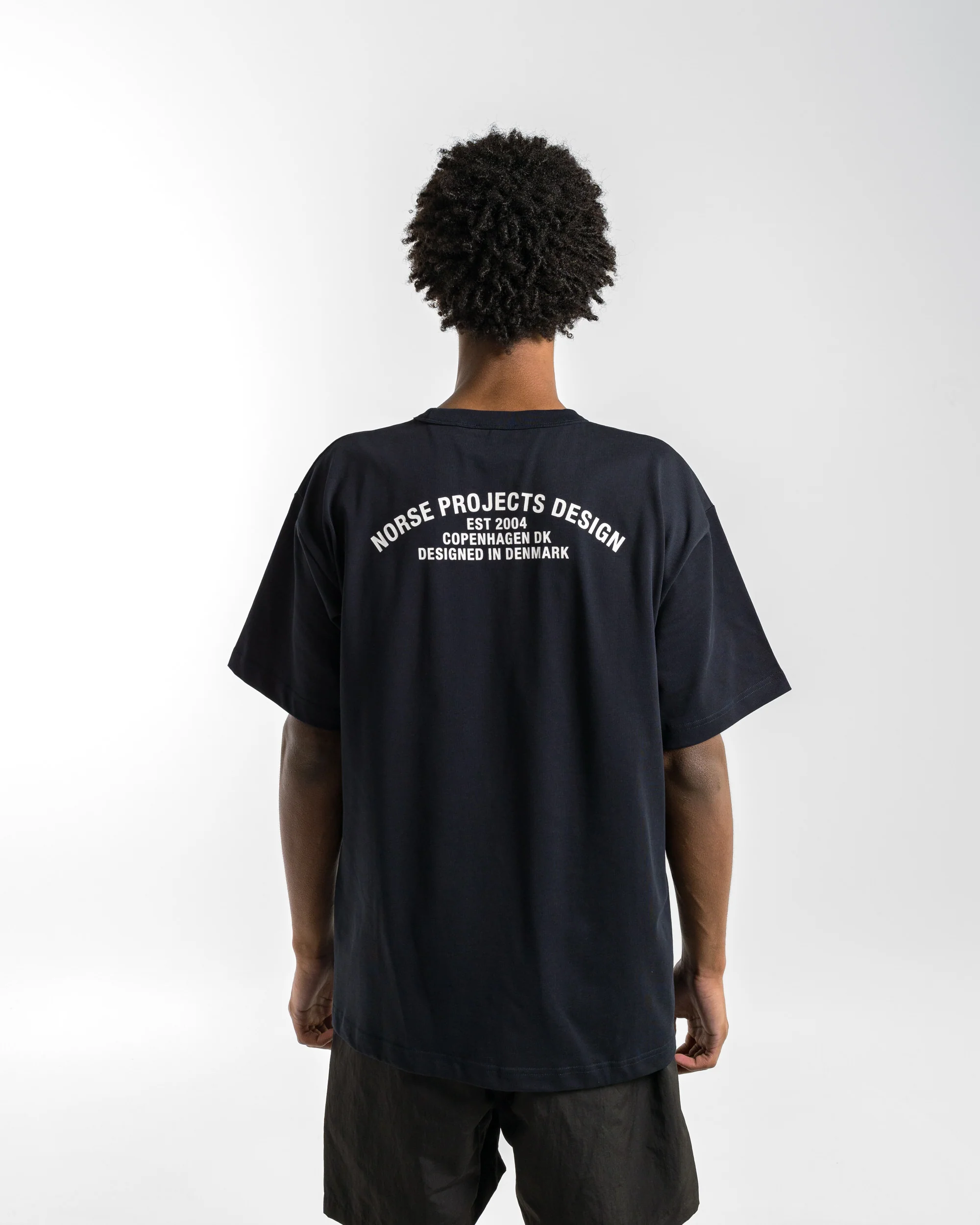 Simon Organic Arch Print T-Shirt - Dark Navy - Image 4
