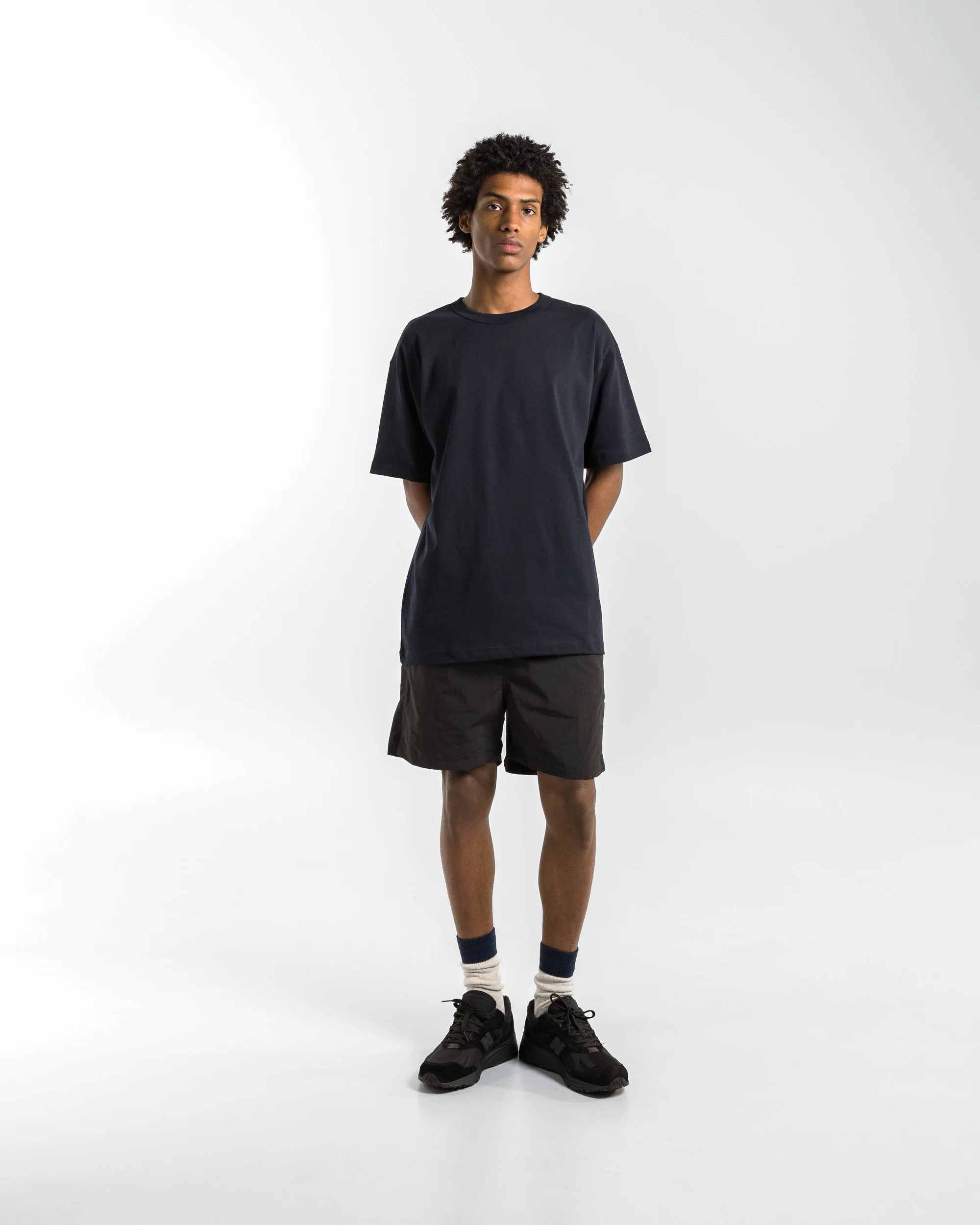 Simon Organic Arch Print T-Shirt - Dark Navy - Image 5