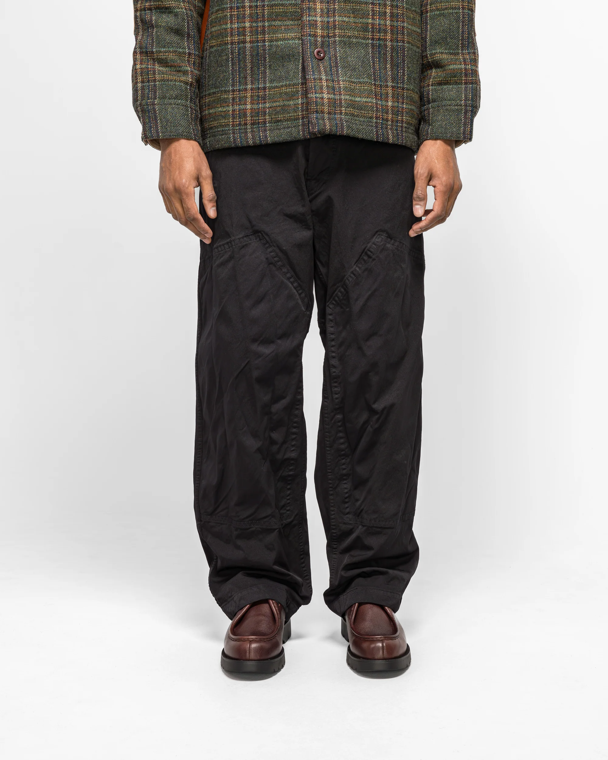 Nylon Twill Garment Dyed Pant - Black - Image 2