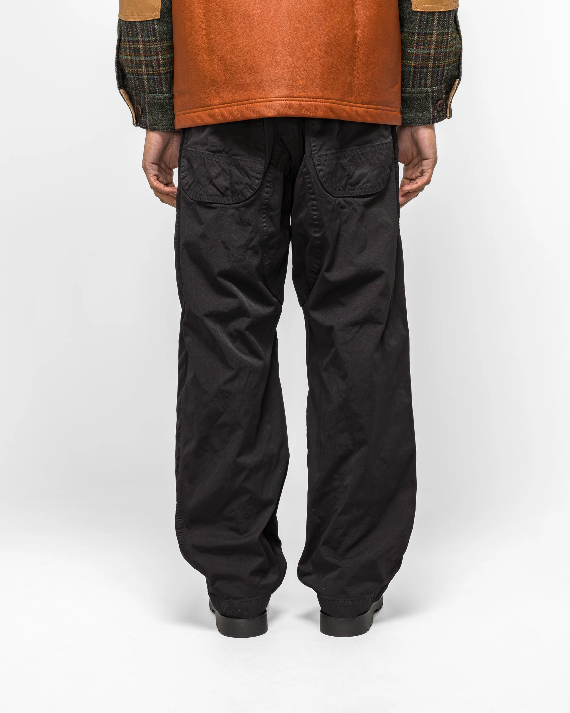 Nylon Twill Garment Dyed Pant - Black - Image 4