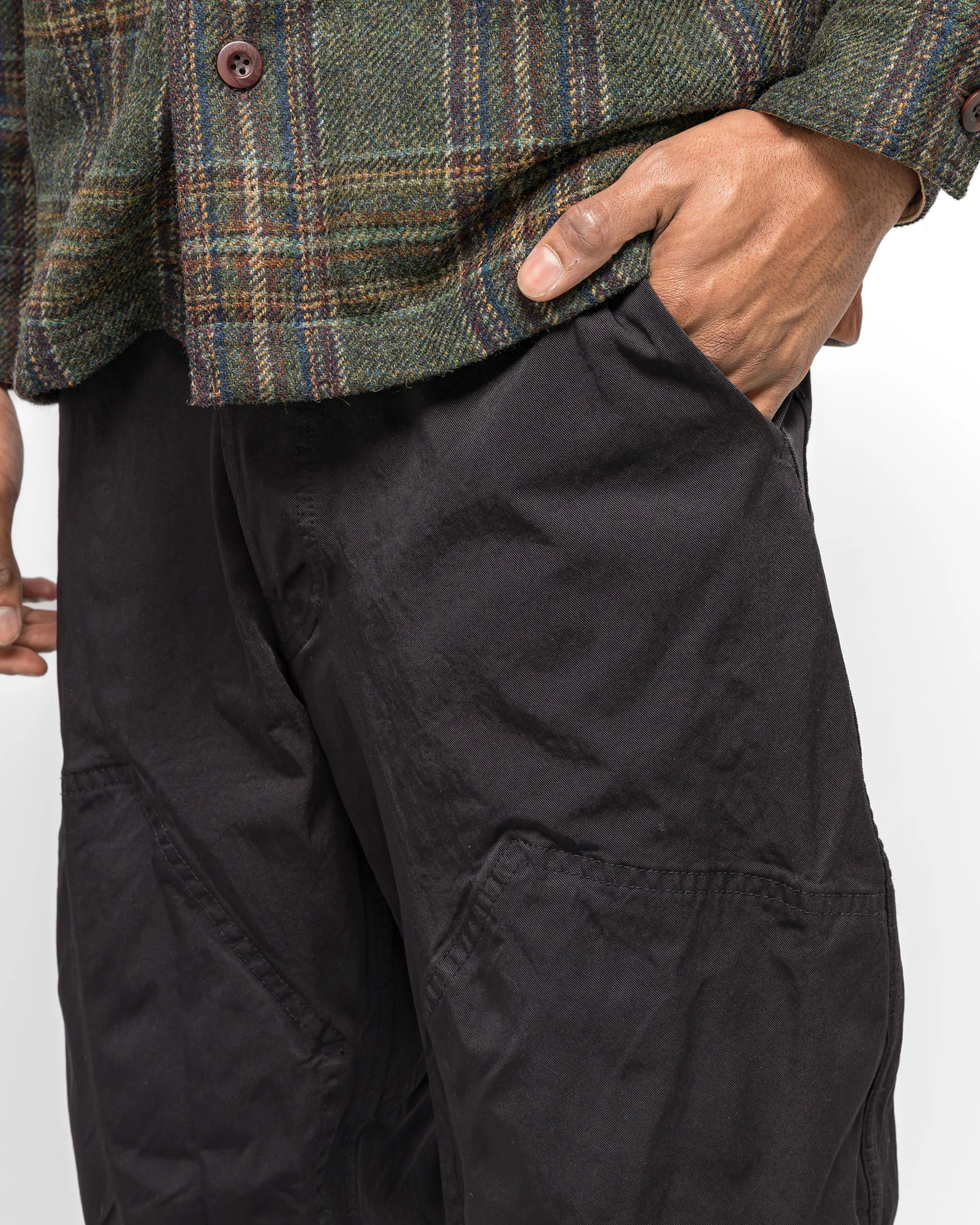 Nylon Twill Garment Dyed Pant - Black - Image 5