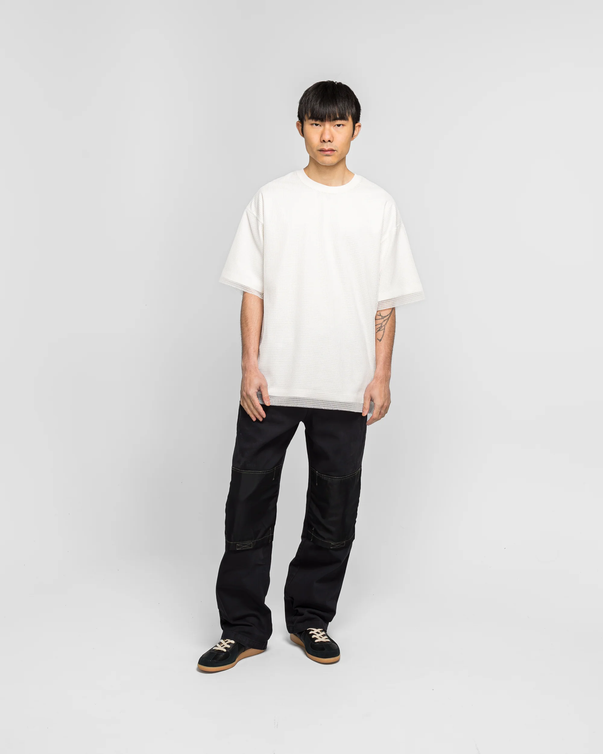 Mesh Layer T-Shirt - White - Image 5