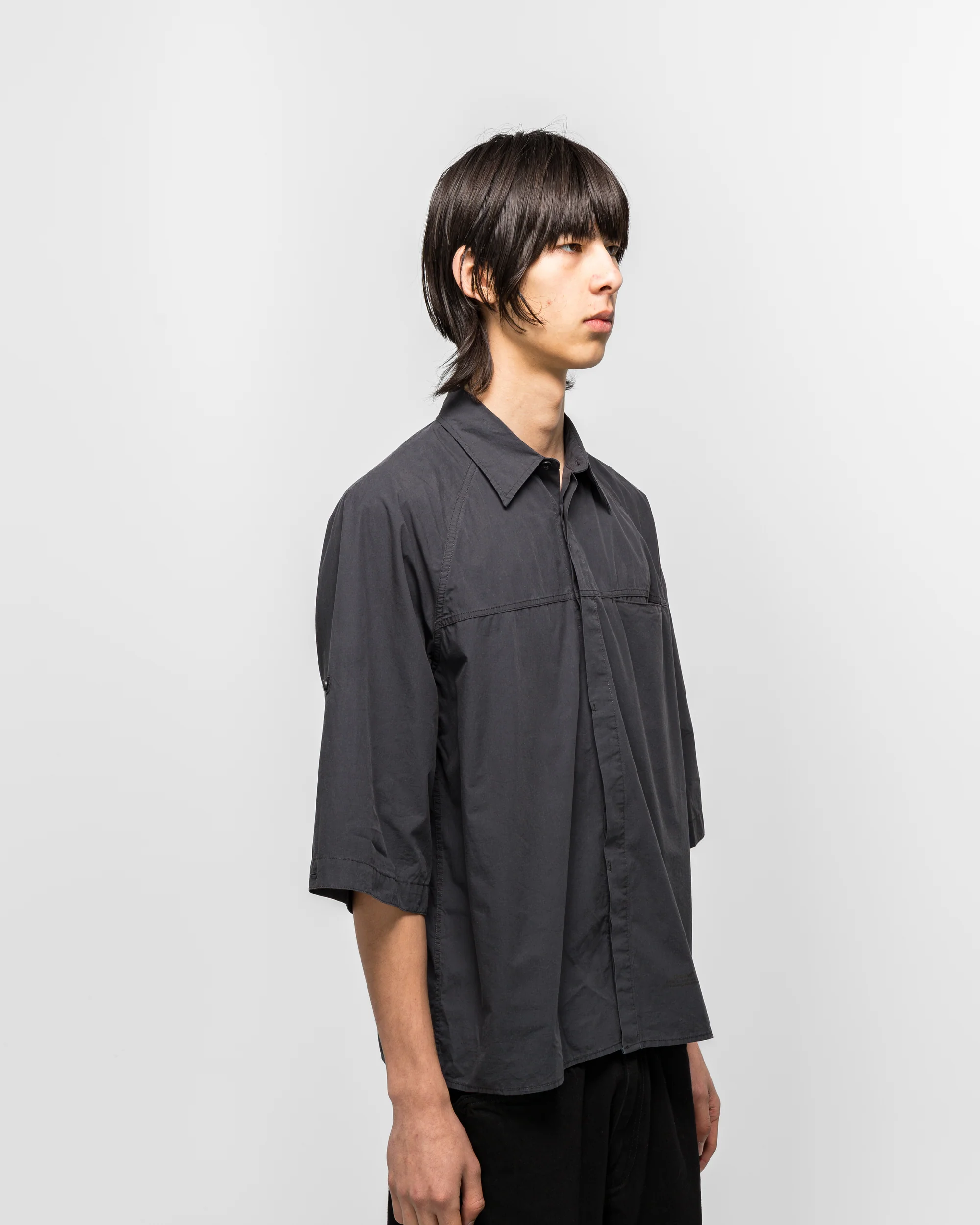 Cambia Panel Shirt - Charcoal Blue - Image 4