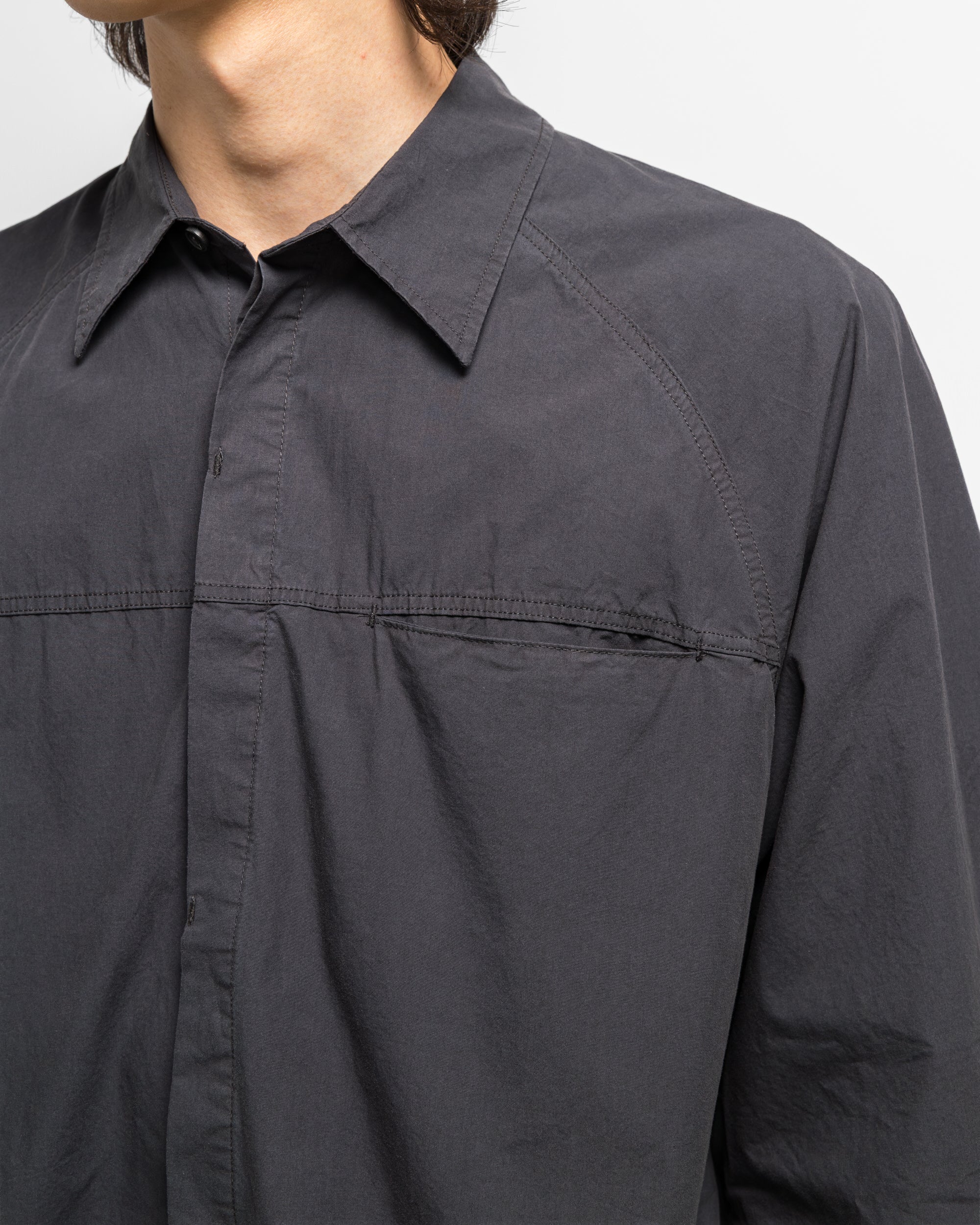 Cambia Panel Shirt - Charcoal Blue - Image 6