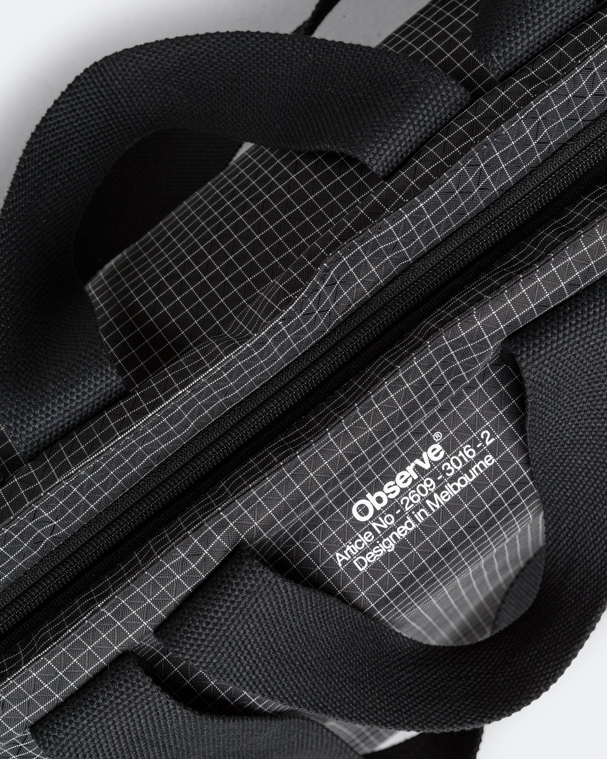 Grid Stop Stamp Tote - Black - Image 3
