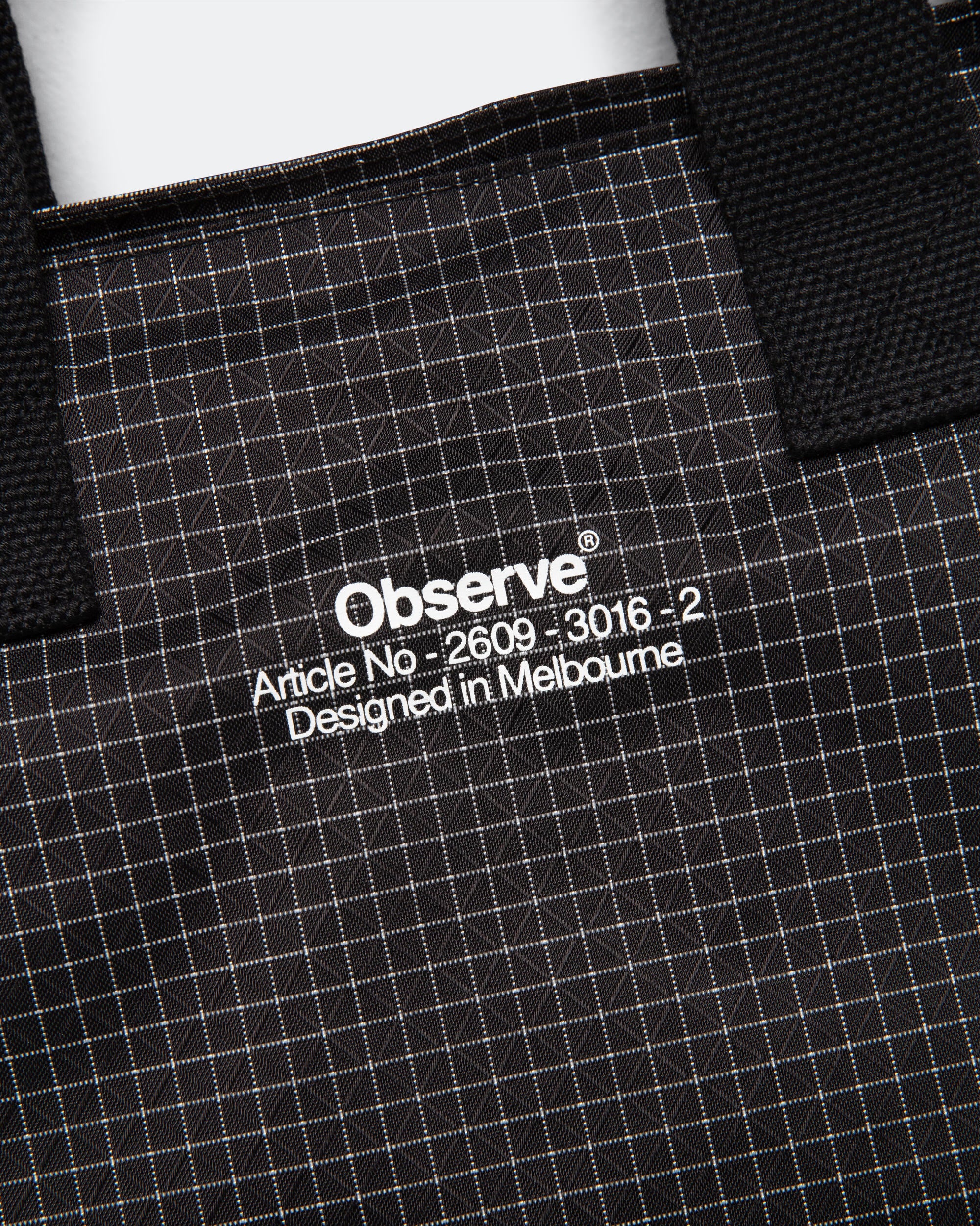 Grid Stop Stamp Tote - Black - Image 4