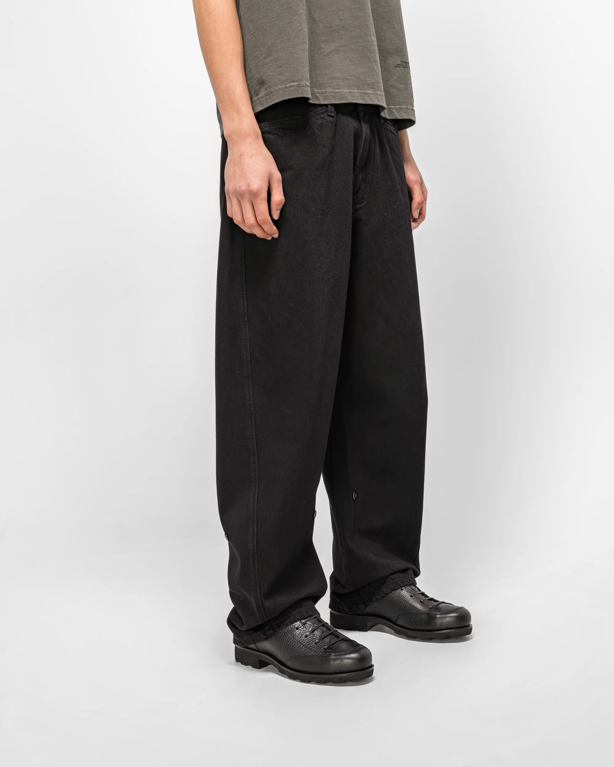 Twisted Cambia Denim Pant - Black - Image 3