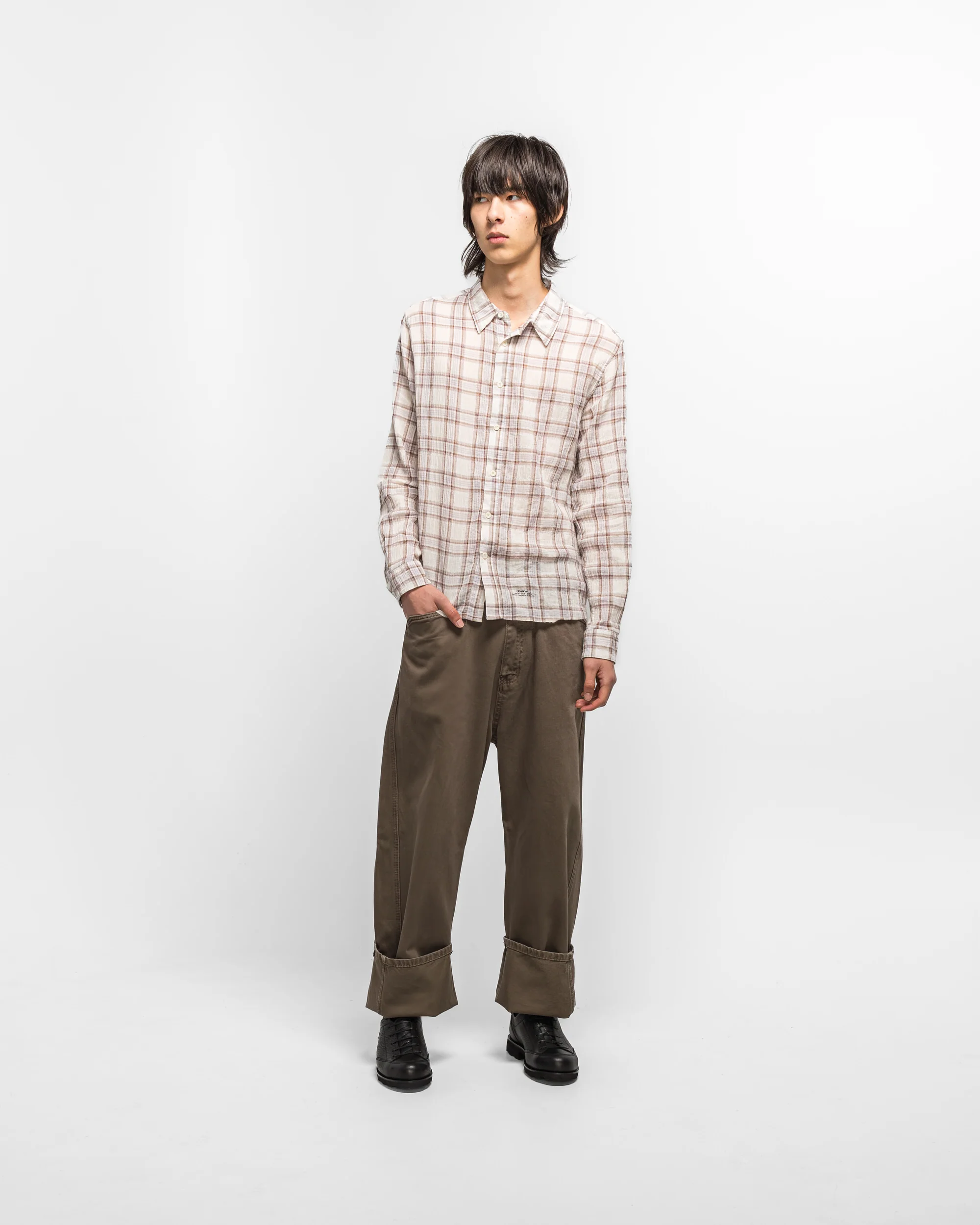 Twisted Cambia Denim Pant - Taupe - Image 7