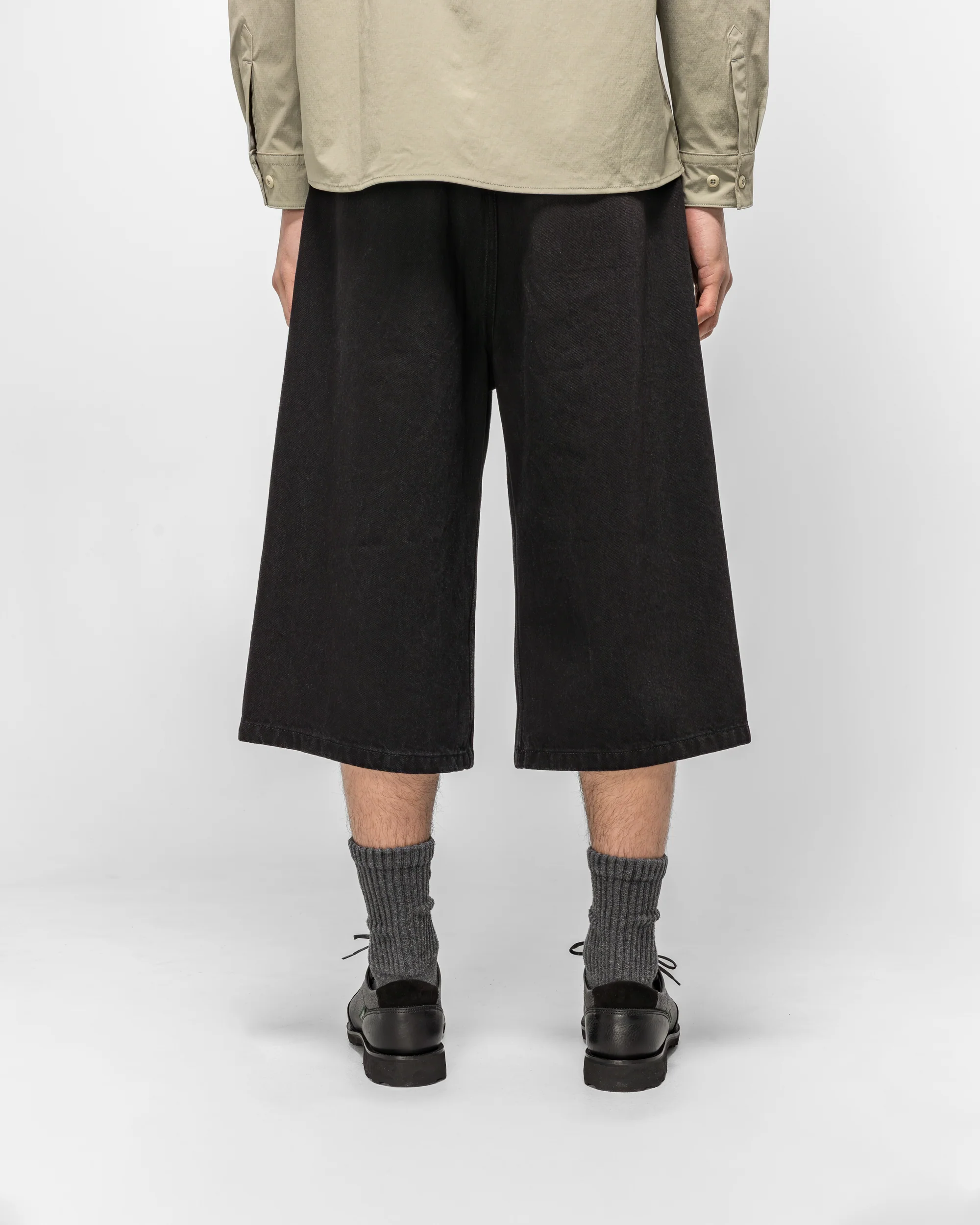 Twisted Denim Short - Black - Image 4
