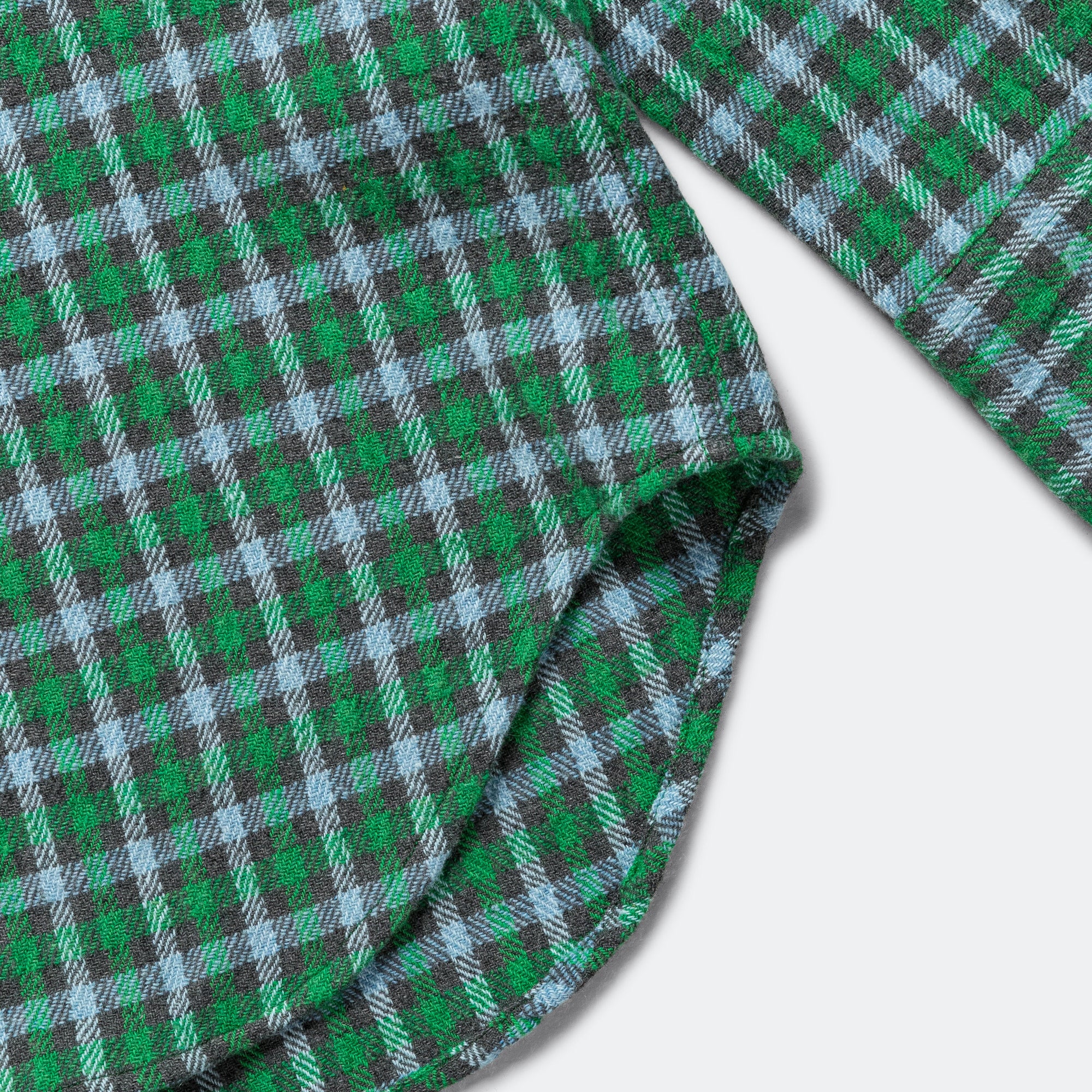Ole Oversized Check Shirt x UP THERE - Olive Night - Image 7