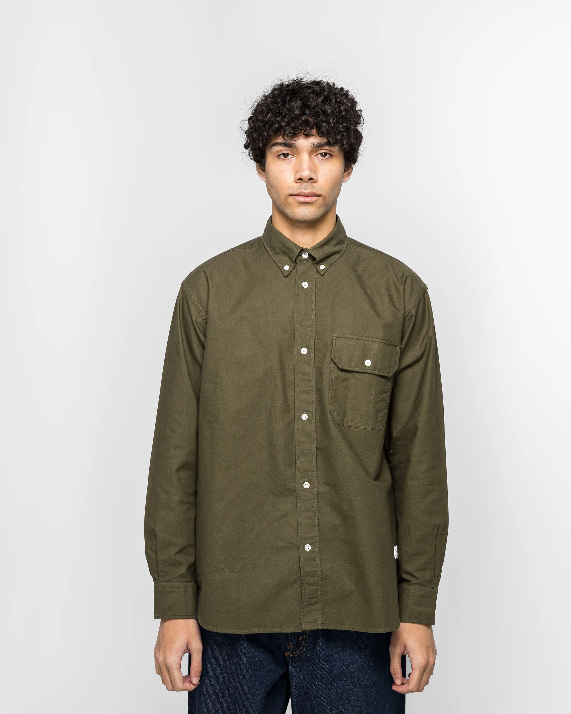 Ole Oversized GMD Oxford Shirt - Olive Night - Image 2
