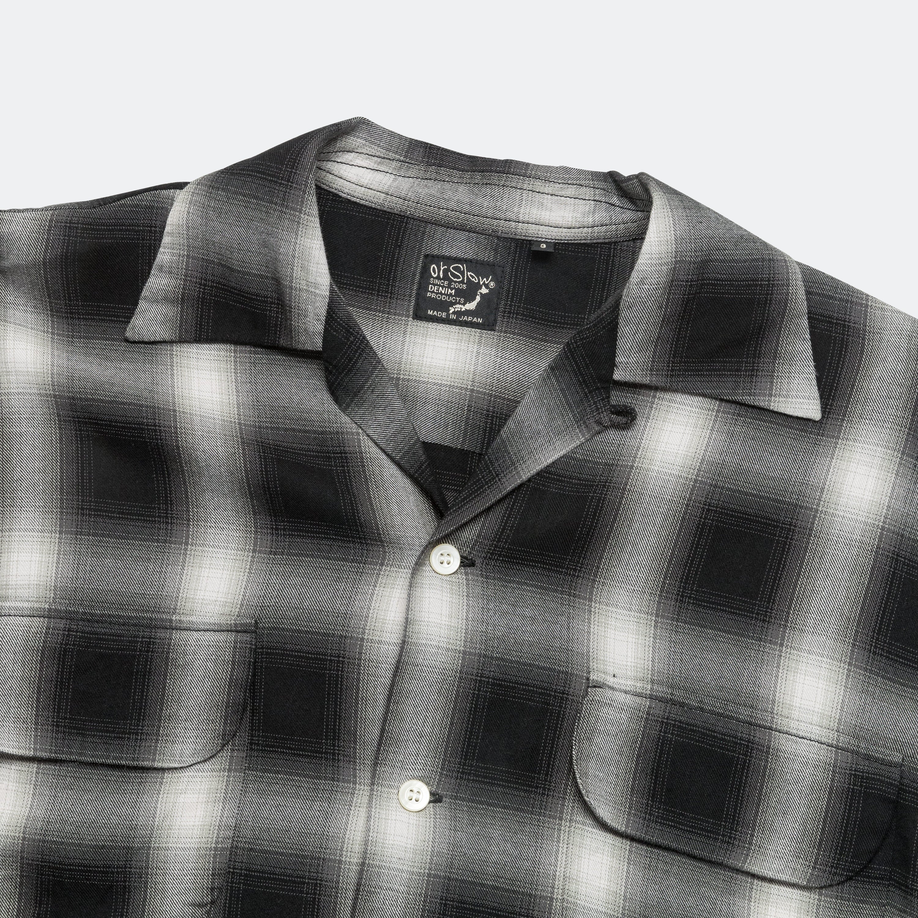 Ombre Check Shirt - Black - Image 2