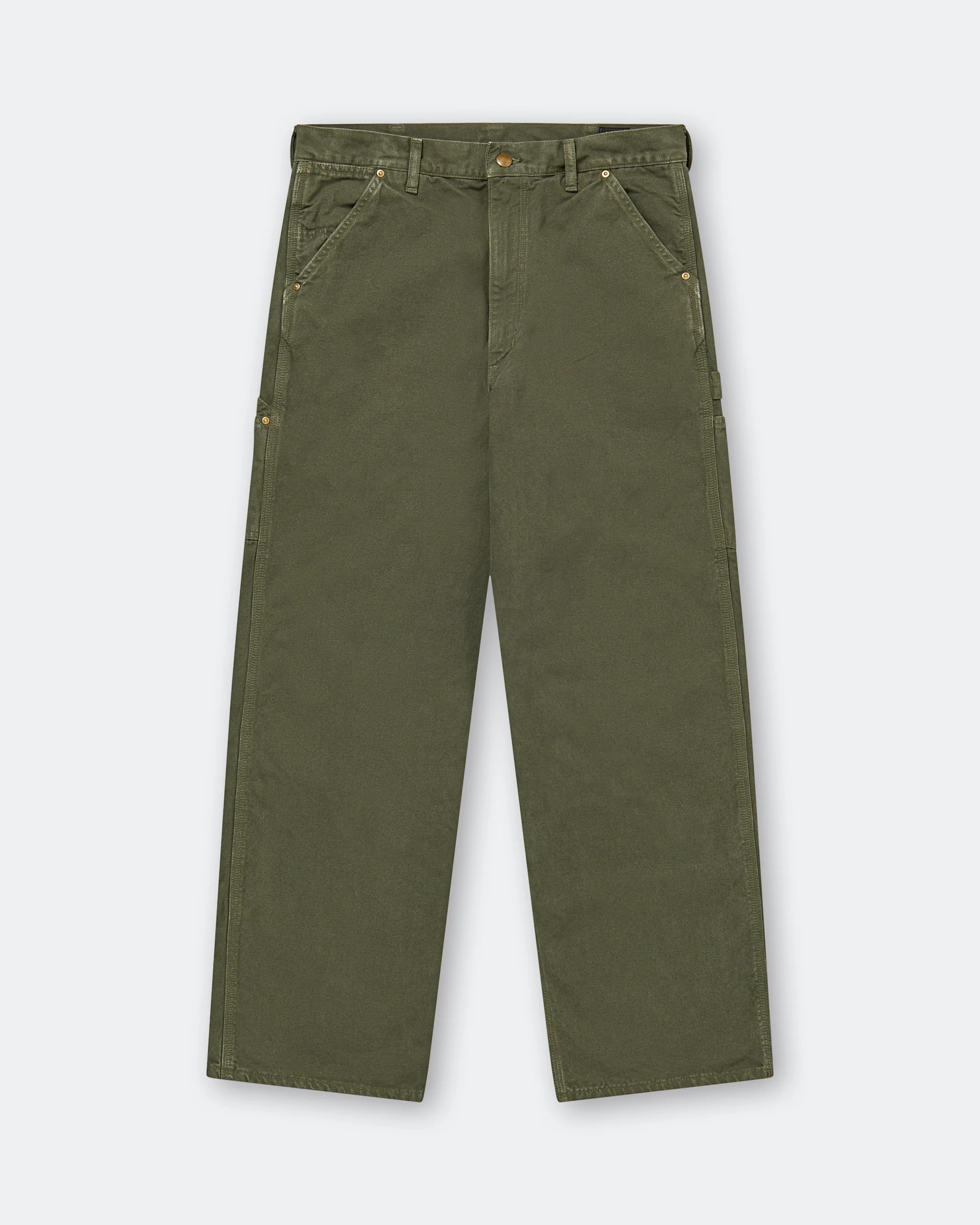 Dad's Fit Oxford Painter Pants - Army Green