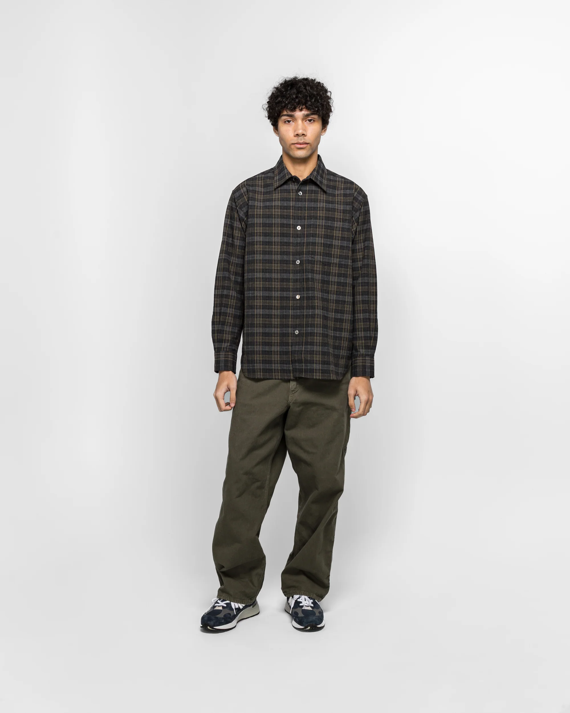 Dad's Fit Oxford Painter Pants - Army Green - Image 6