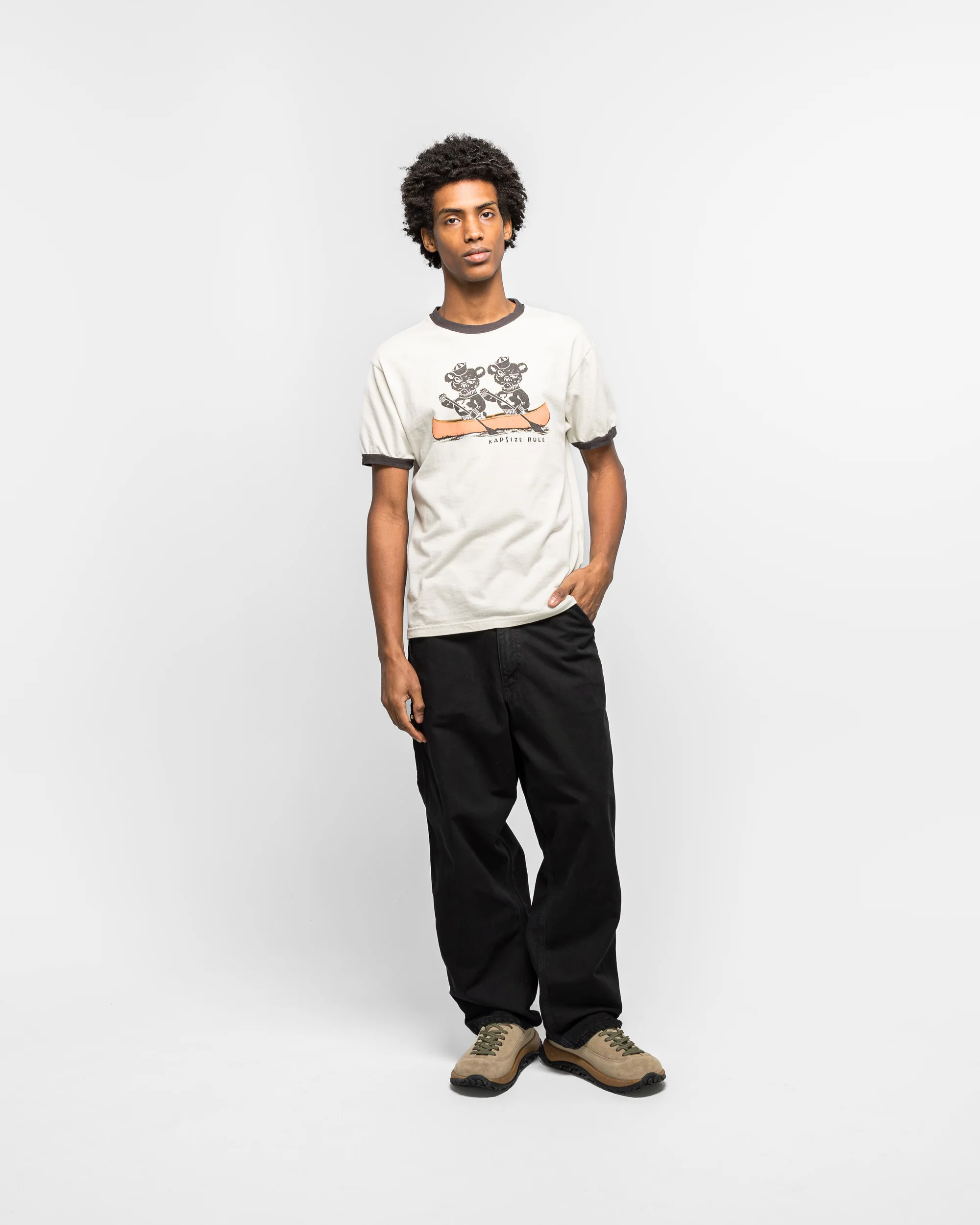 Dad's Fit Oxford Painter Pants - Black - Image 6