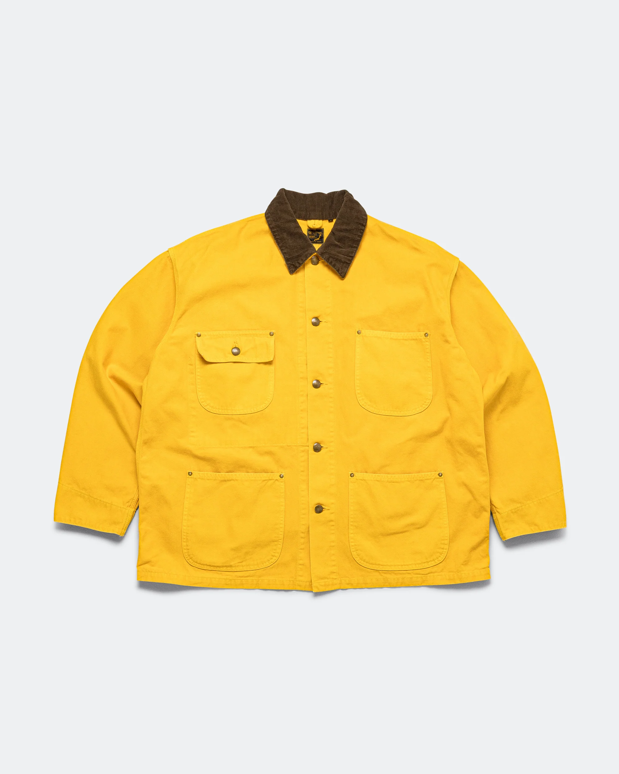 Relax Fit Oxford Coverall - Yellow