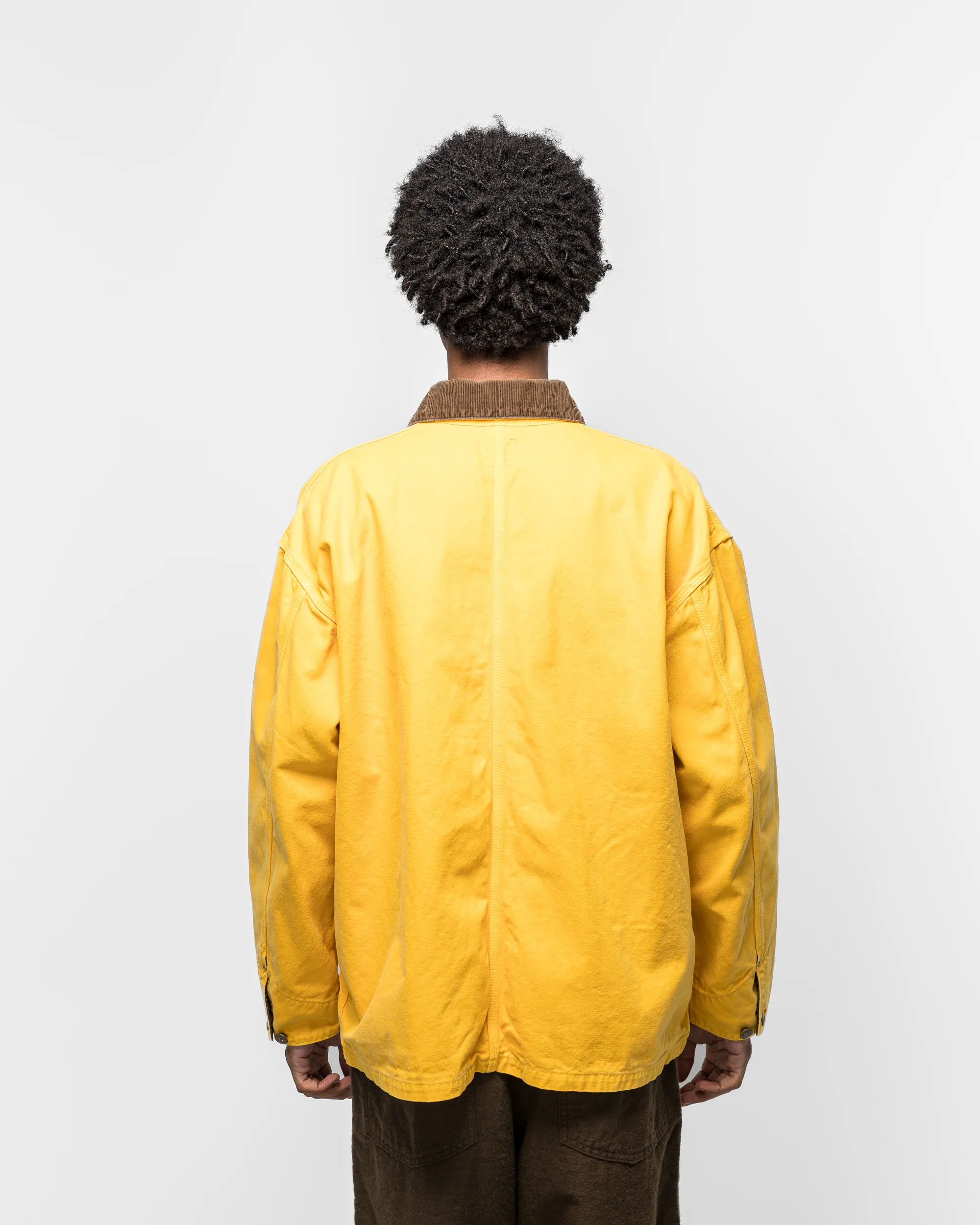 Relax Fit Oxford Coverall - Yellow - Image 4