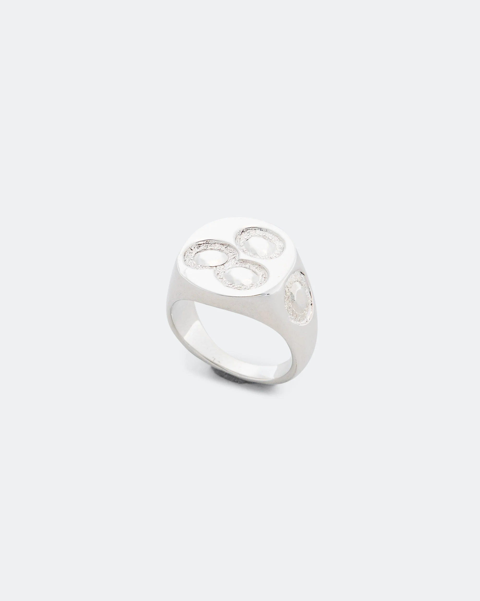 Oval Chloroplast Signet Impression - 925 Silver - Image 4