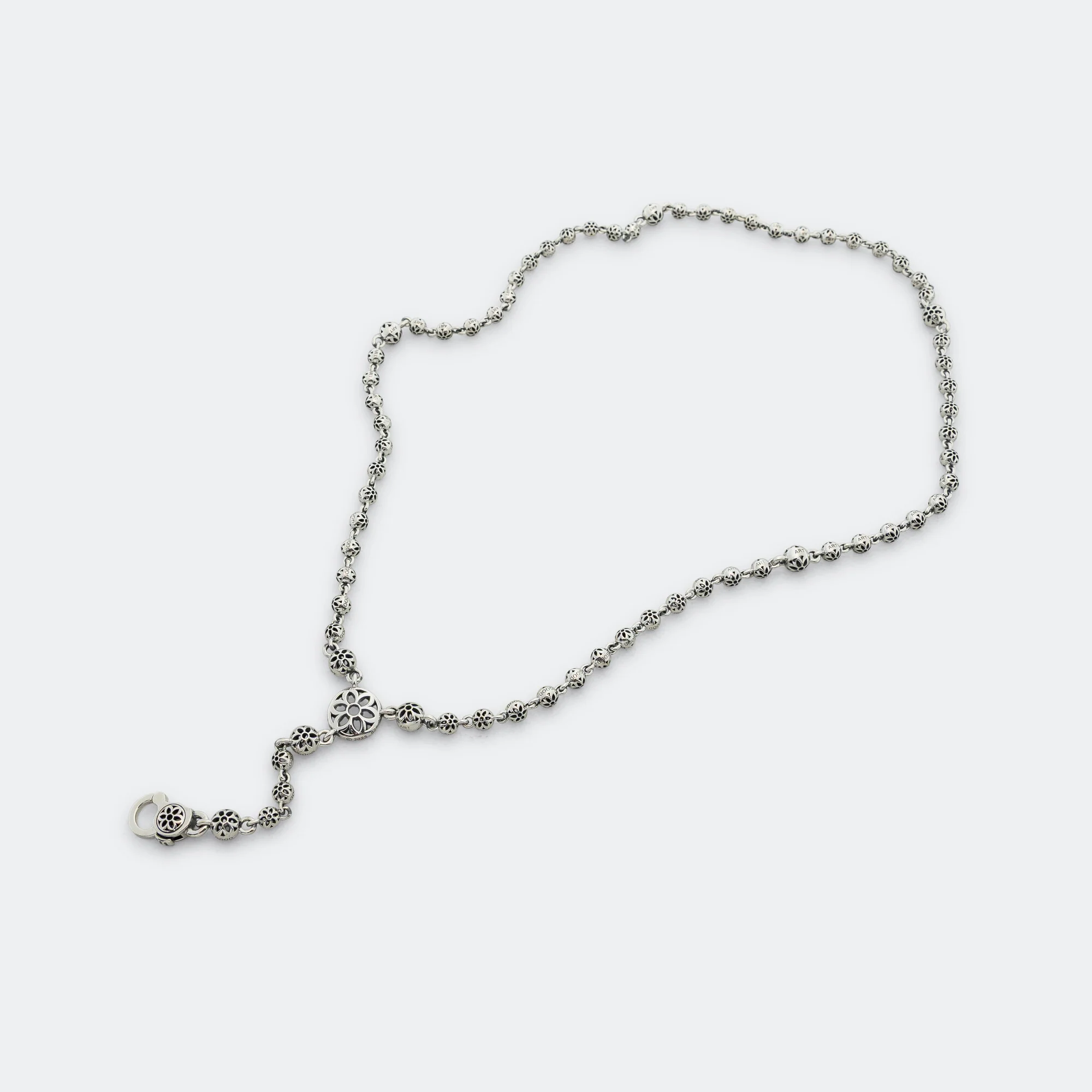Oyster Rosary Necklace - 925 Silver
