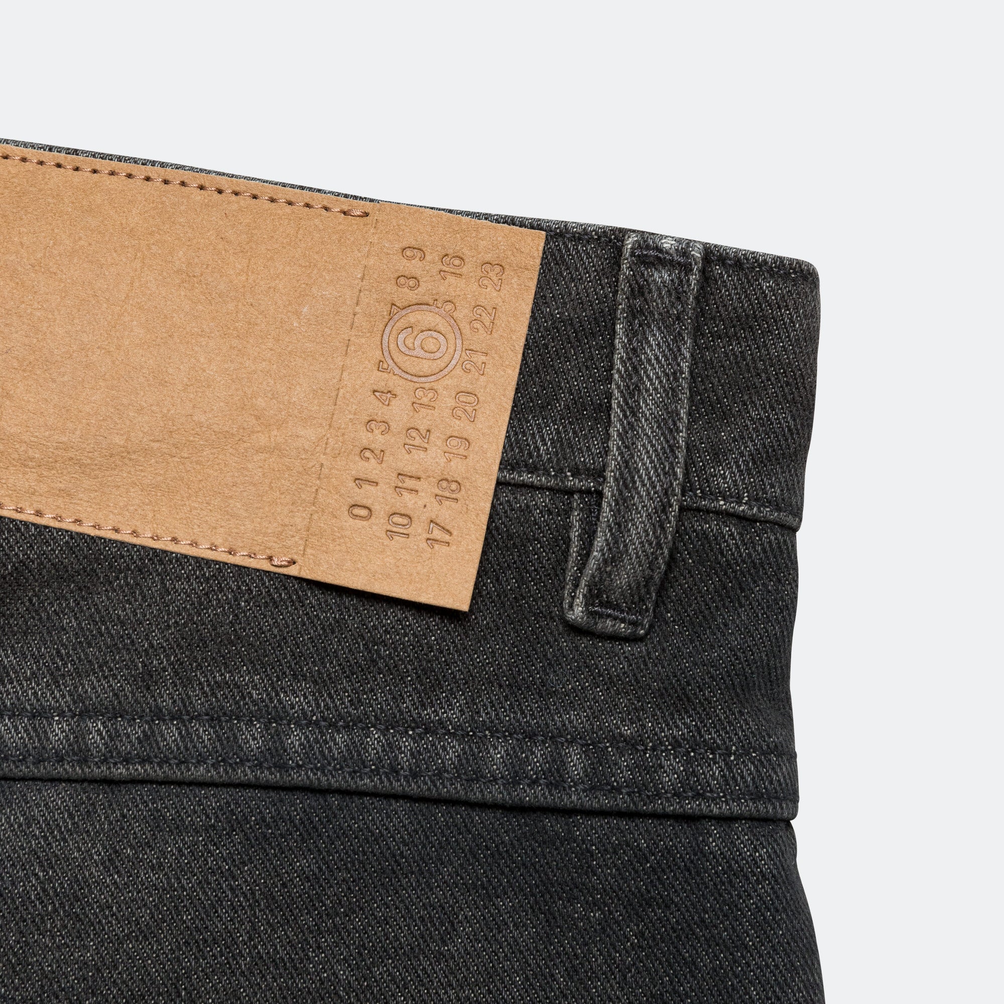 Panelled Denim Shorts - Wolf Grey - Image 6