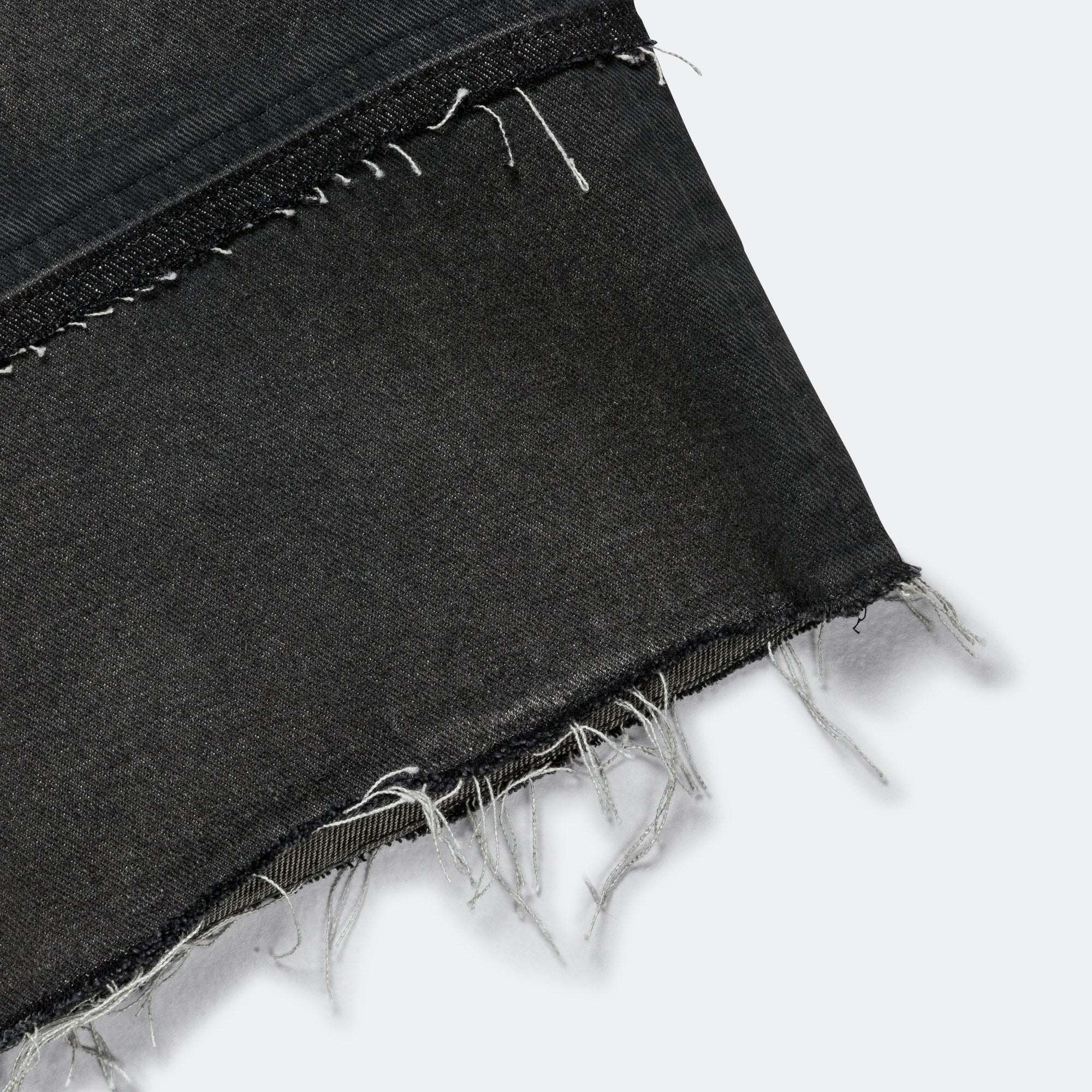 Panelled Denim Shorts - Wolf Grey - Image 7