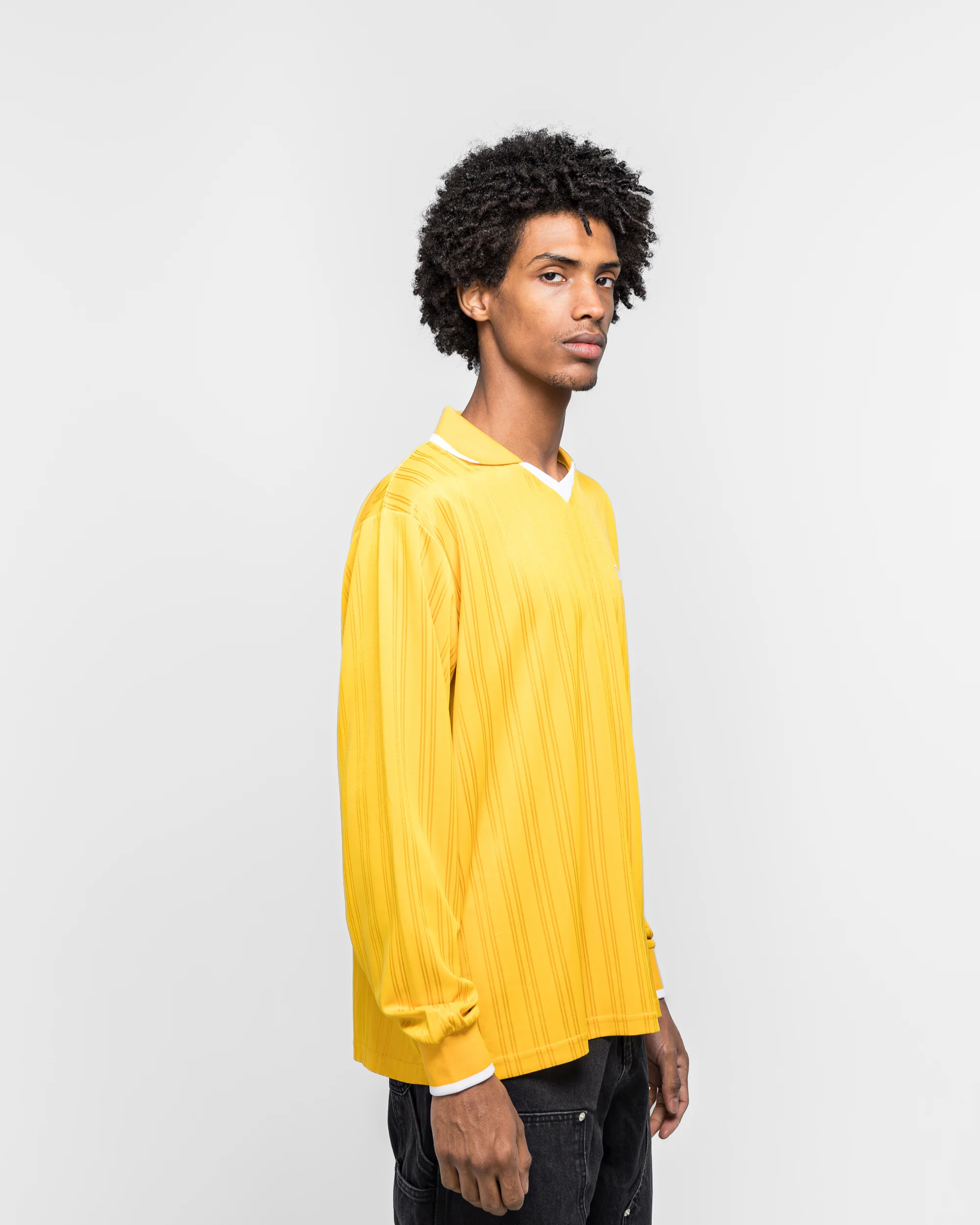 Jacquard Striped Long Sleeve - Golden Rod - Image 3