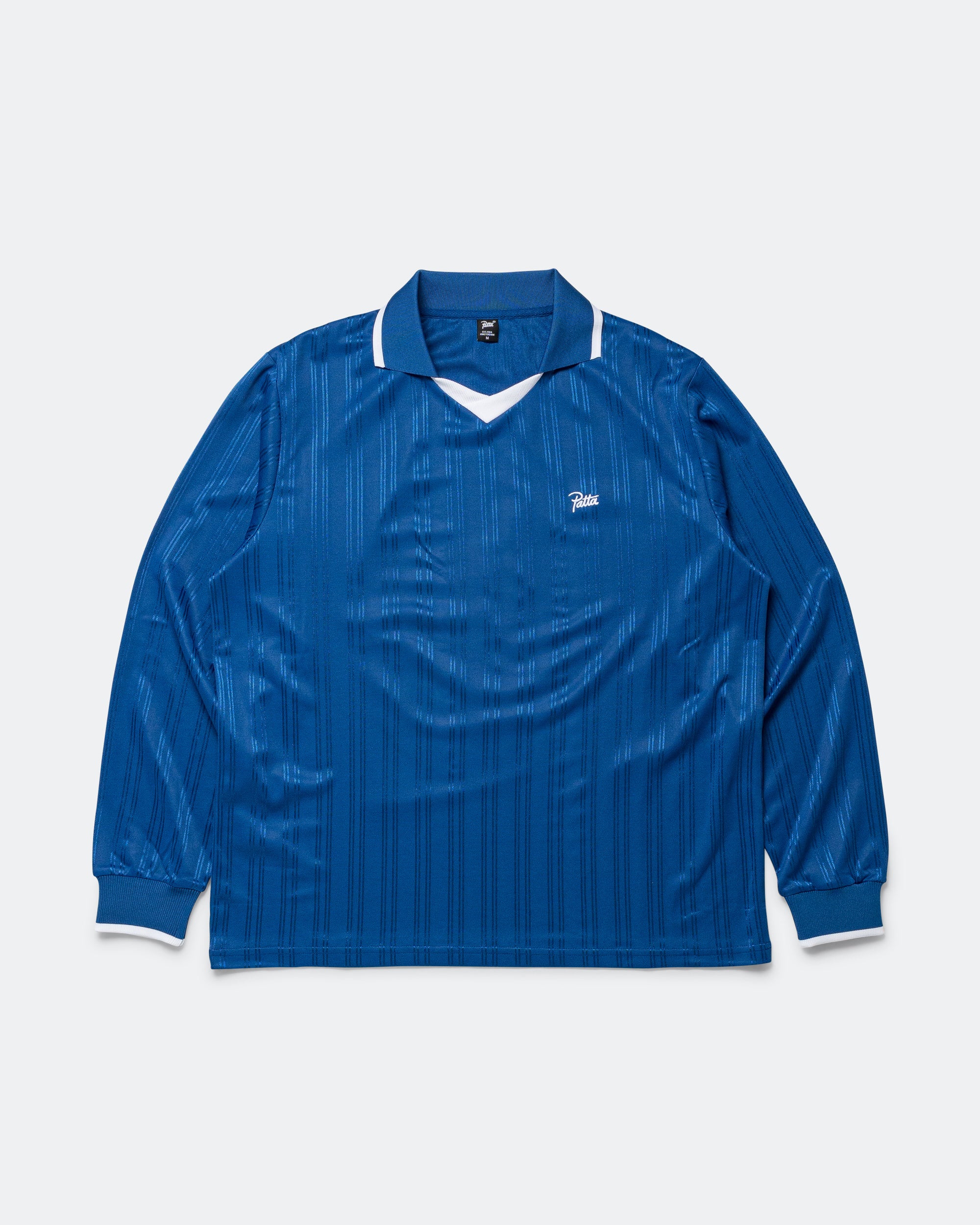 Jacquard Striped Long Sleeve - Monaco Blue