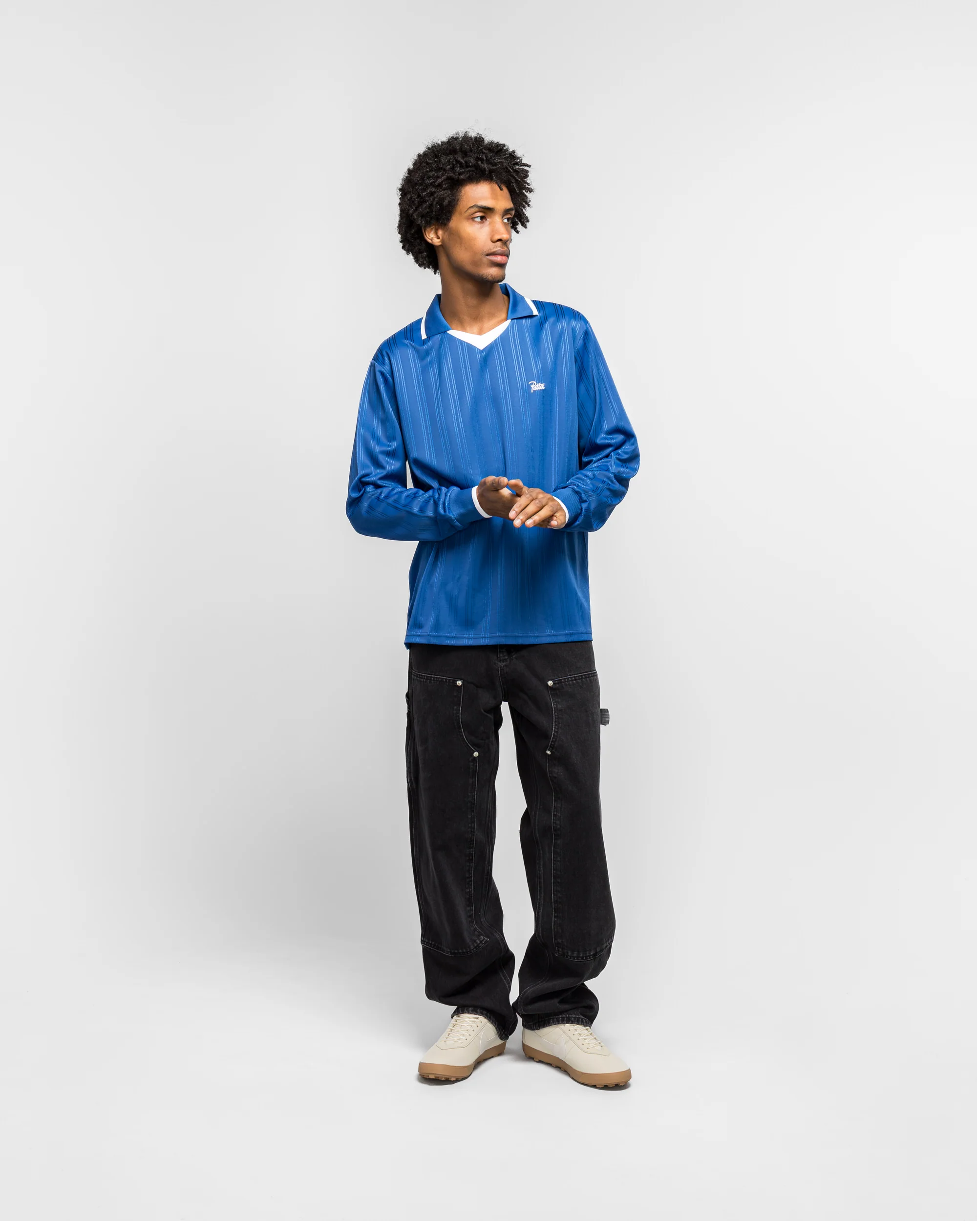 Jacquard Striped Long Sleeve - Monaco Blue - Image 6