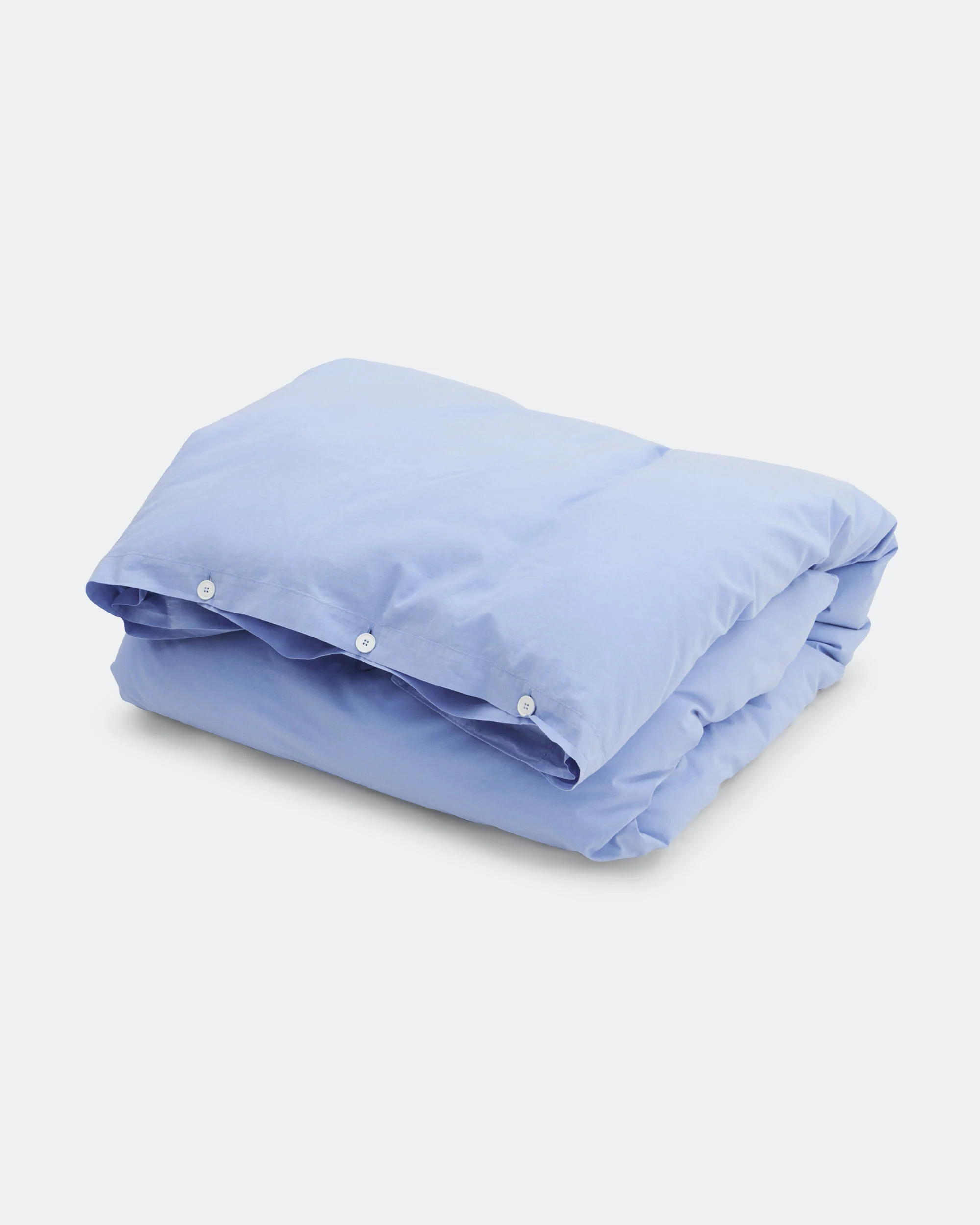 Percale Duvet Cover - Island Blue