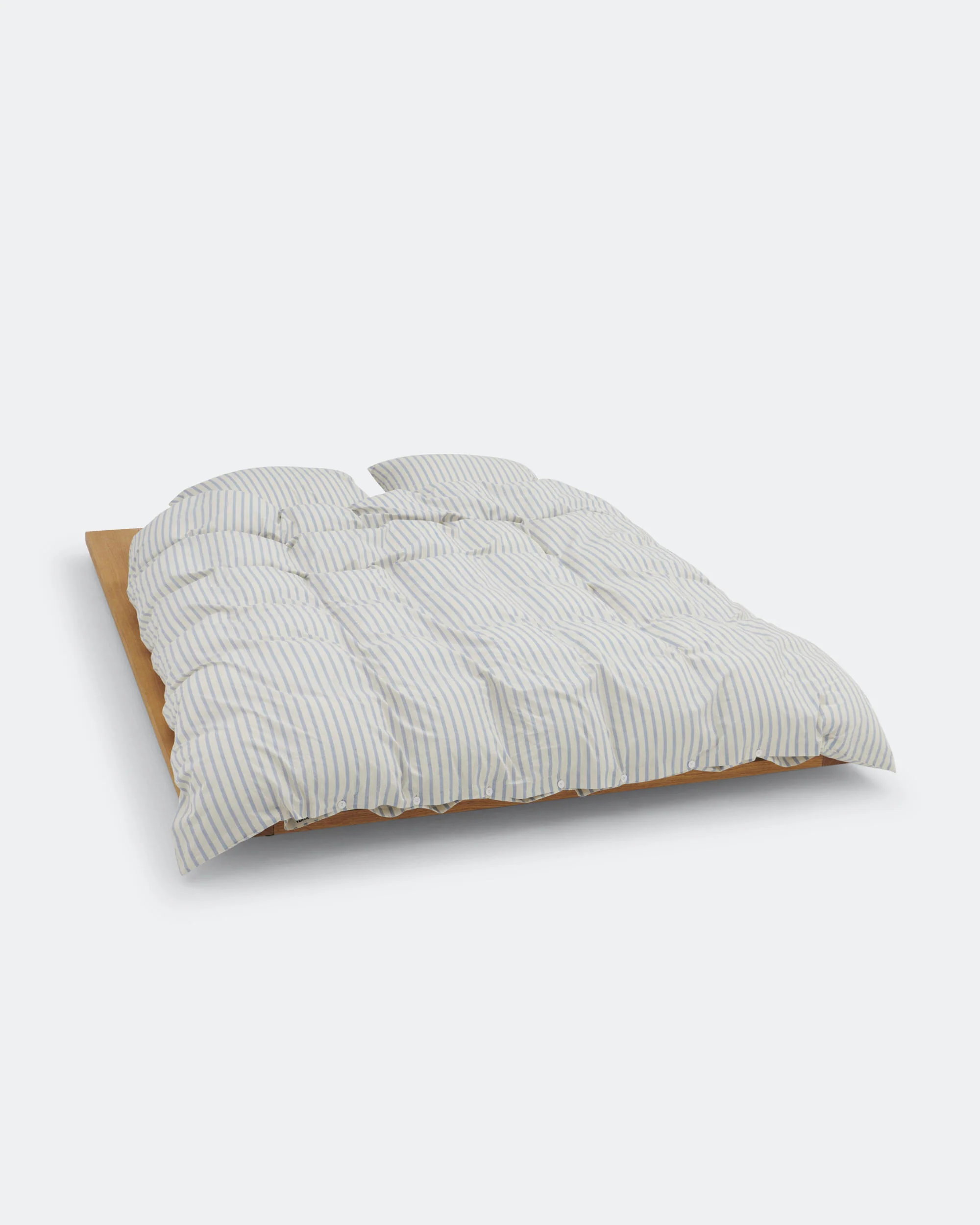 Percale Duvet Cover - Needle Stripes - Image 3