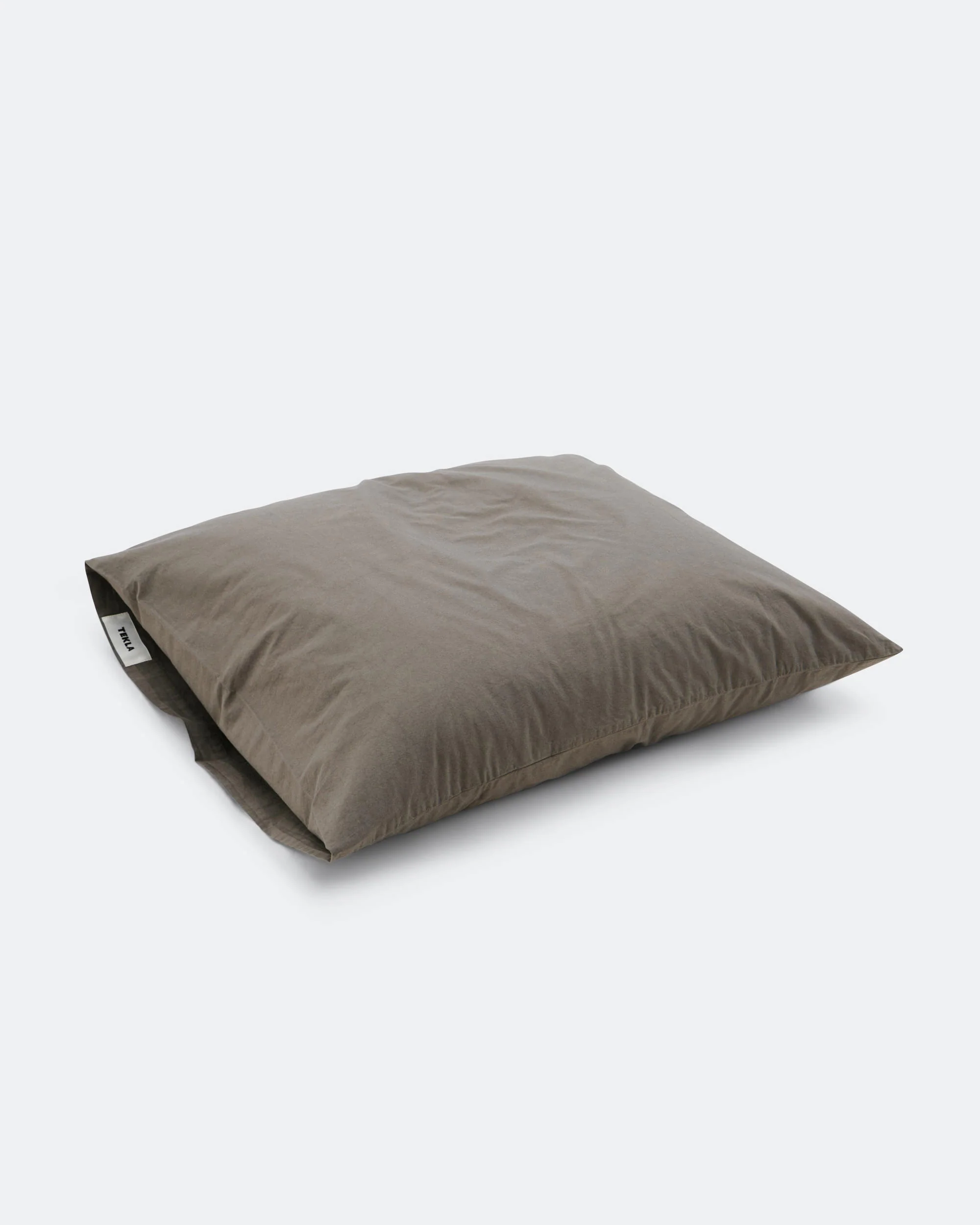 Percale Pillow Case - Dark Taupe